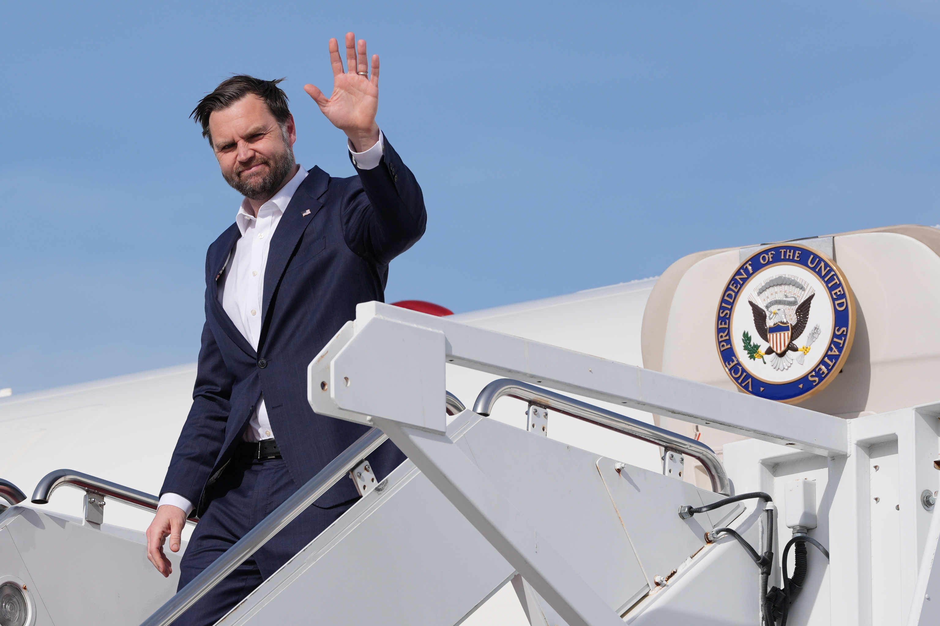 JD Vance, a su regreso de las negociaciones en Islamabad.