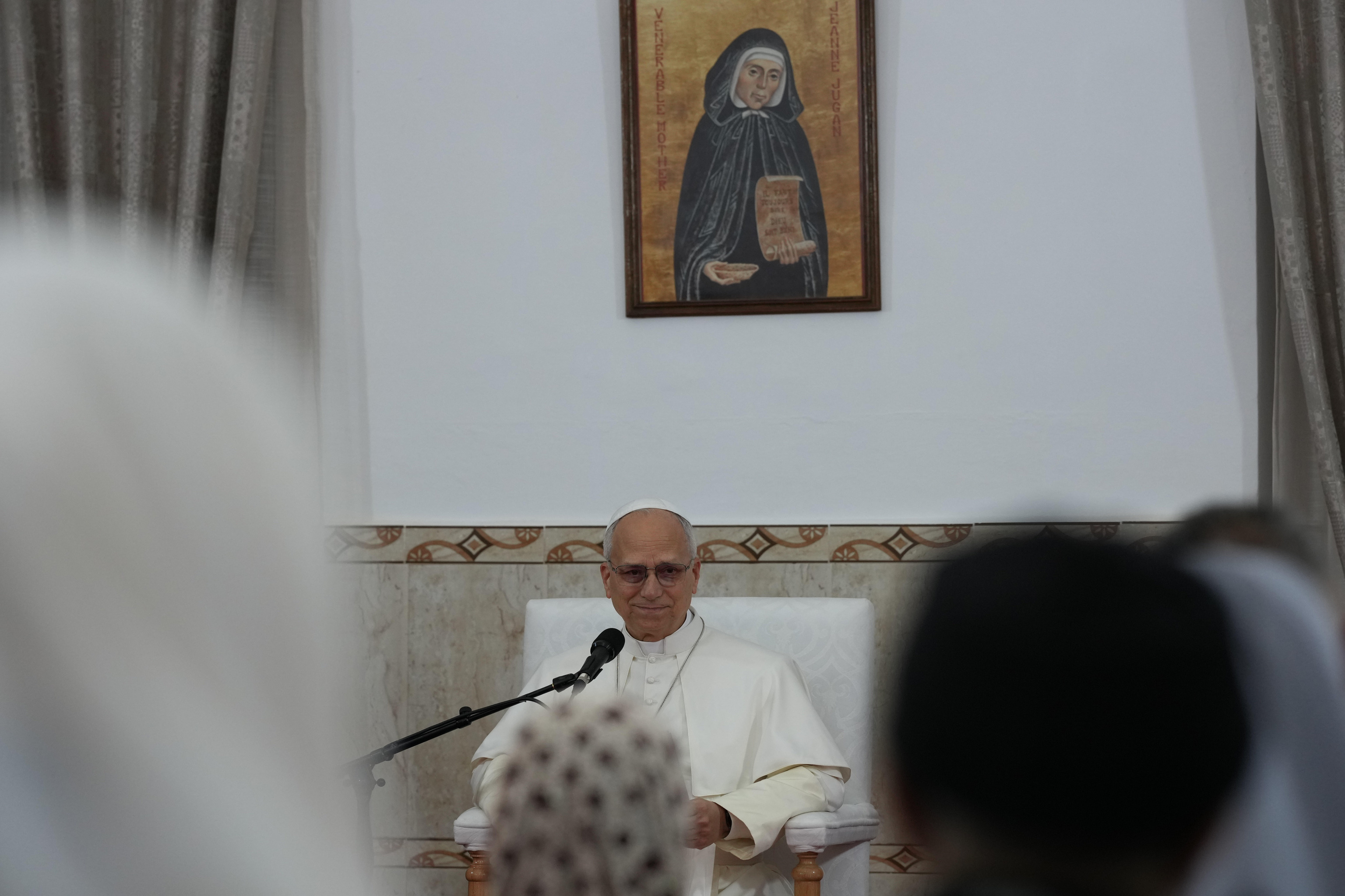El Papa León XIV, durante un acto del Vaticano.