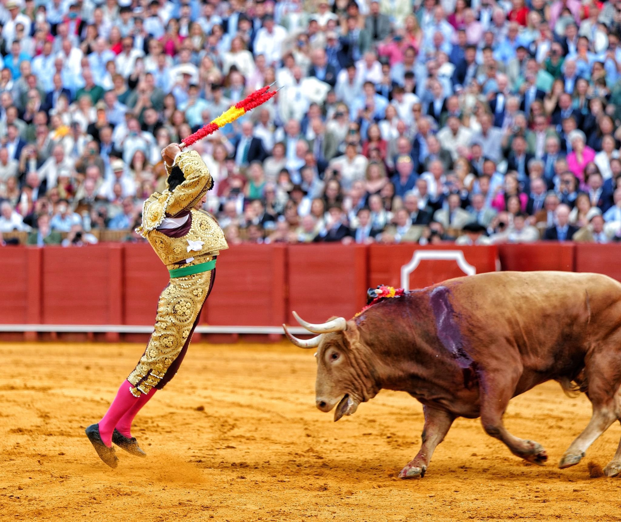 Segundo par de banderillas de Morante al cuarto.