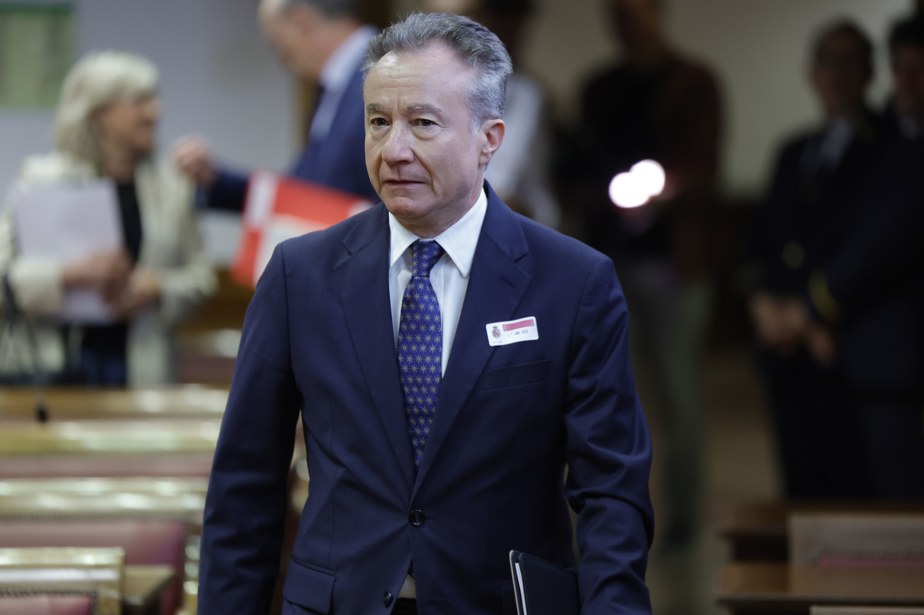 El director de Relaciones Institucionales de Movistar Plus y exsocio de An�lisis Relevante, Sergio S�nchez, este viernes en el Senado