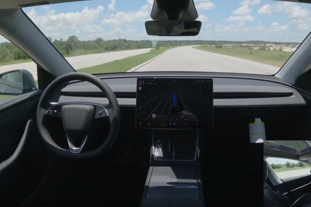 Uno de los veh�culos aut�nomos de Elon Musk.