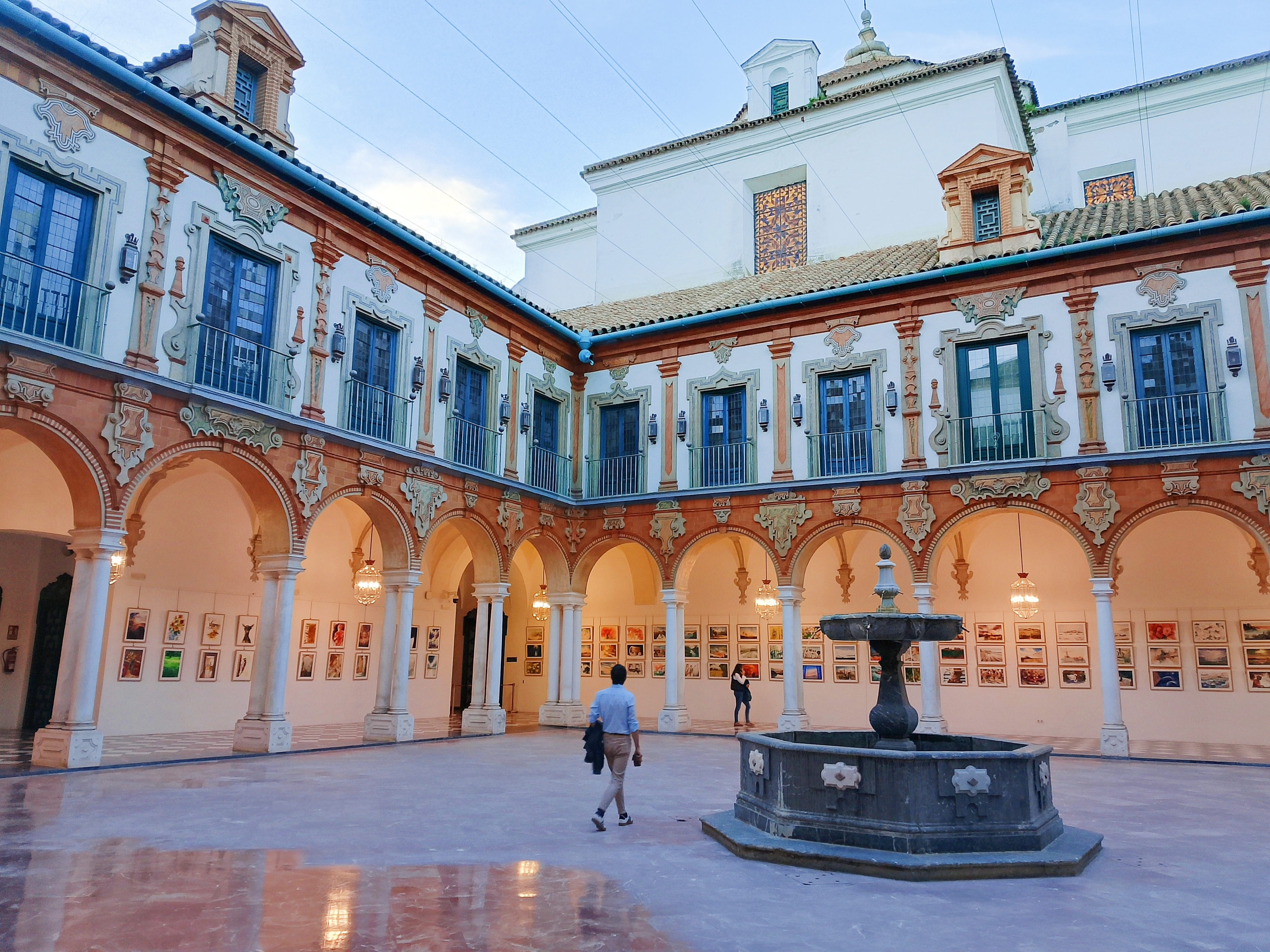 El patio del palacio de la Merced.