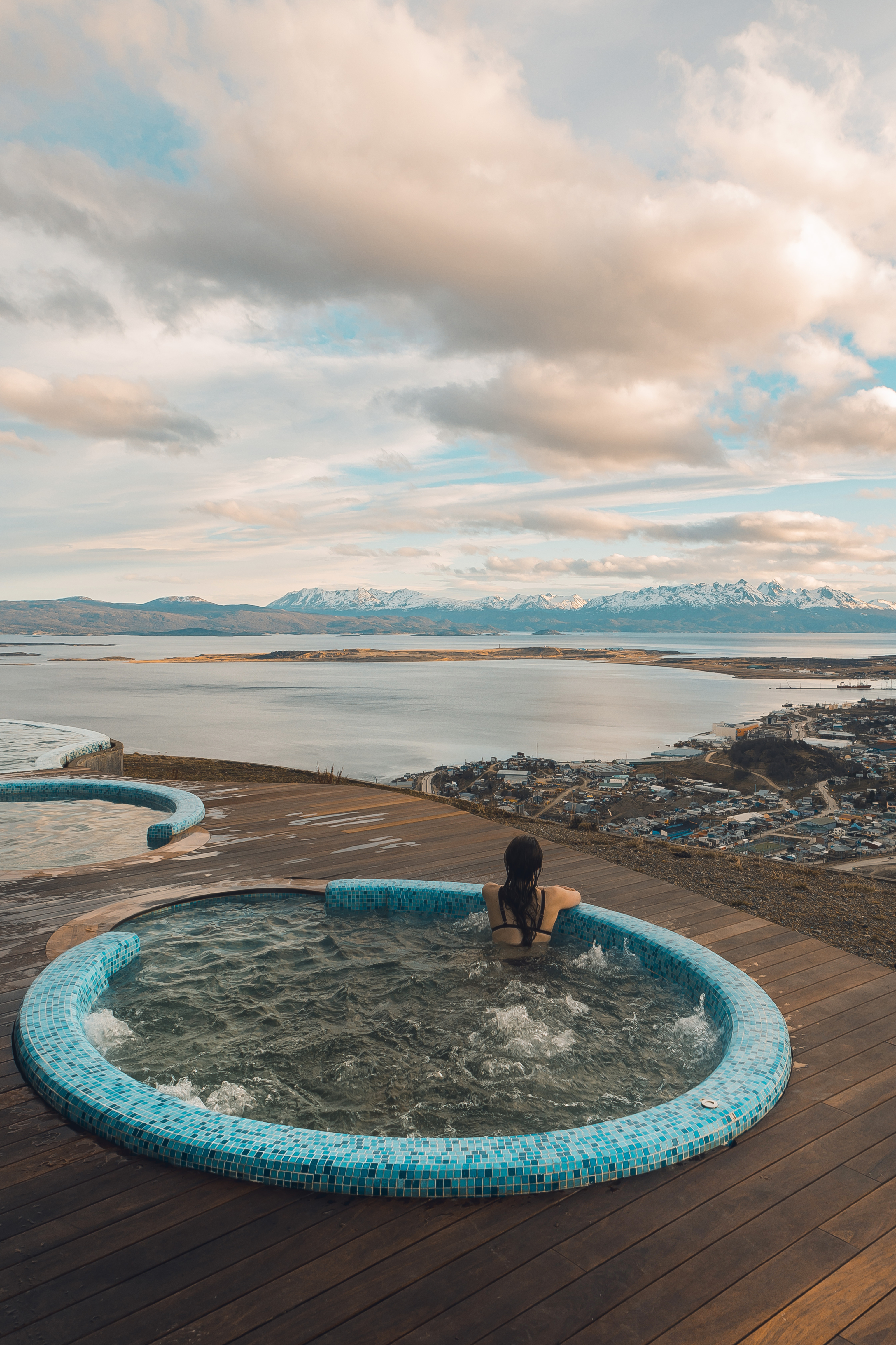 El espectacular jacuzzi del hotel Arakur.
