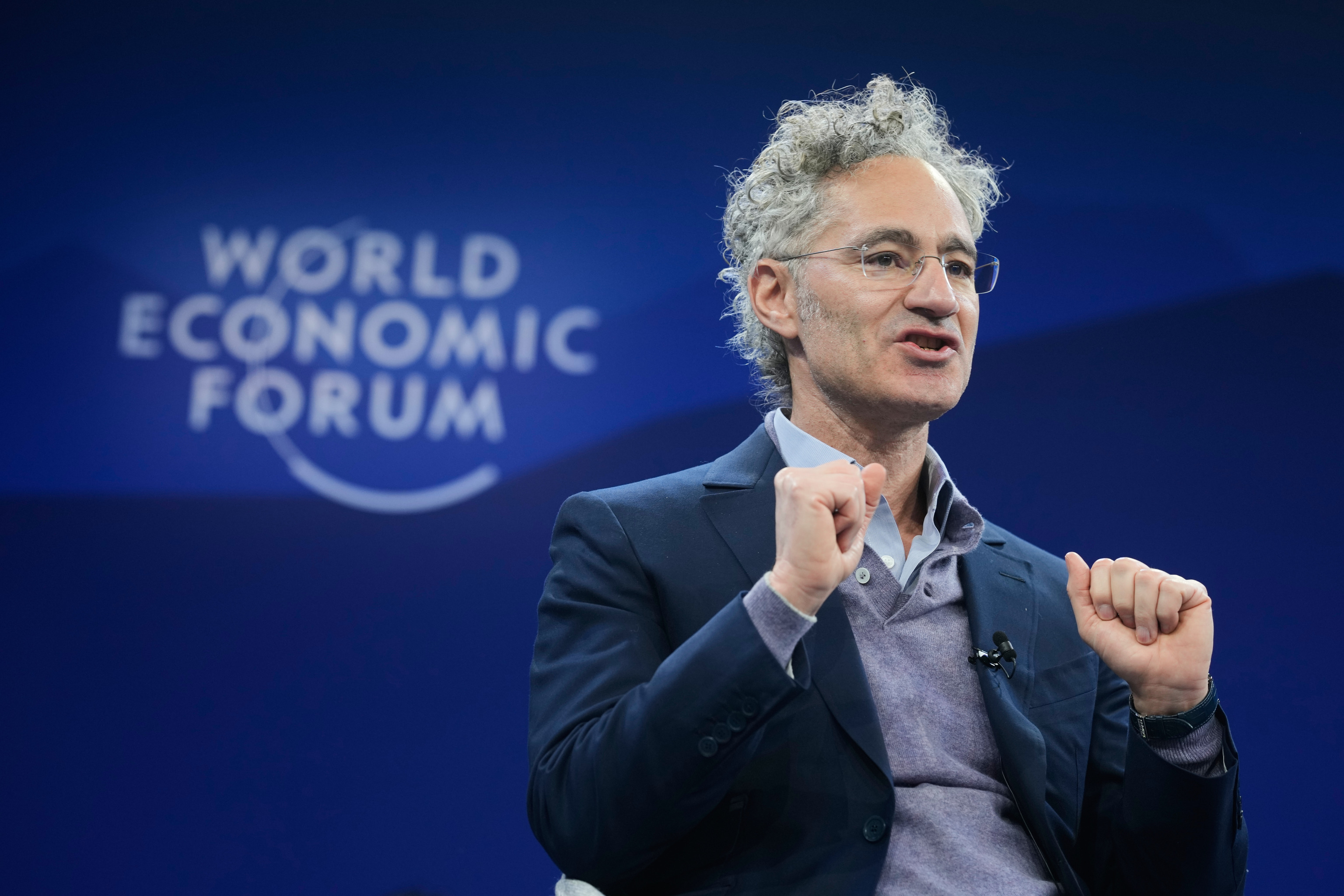 Alex Karp, director ejecutivo de Palantir Technologies, en el Foro Económico Mundial el pasado mes de enero en Davos.