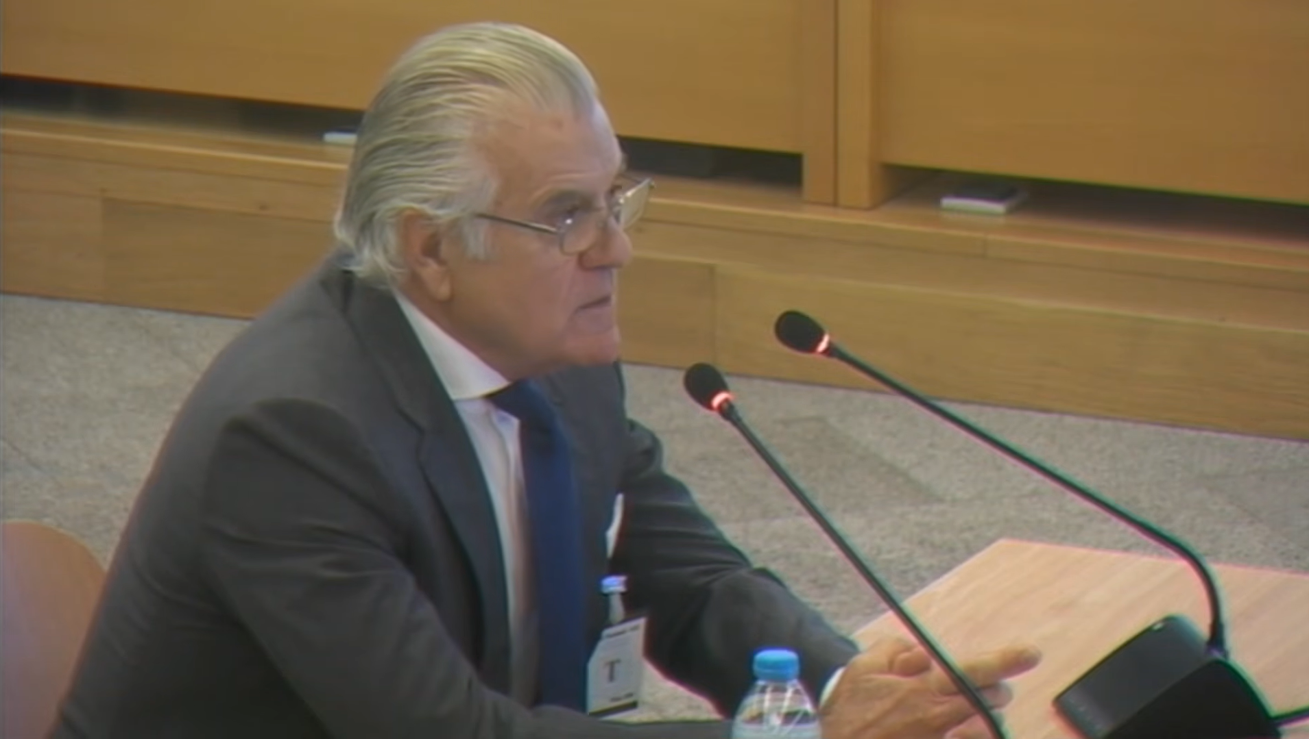 Luis Bárcenas, durante su declaración del lunes en la Audiencia.