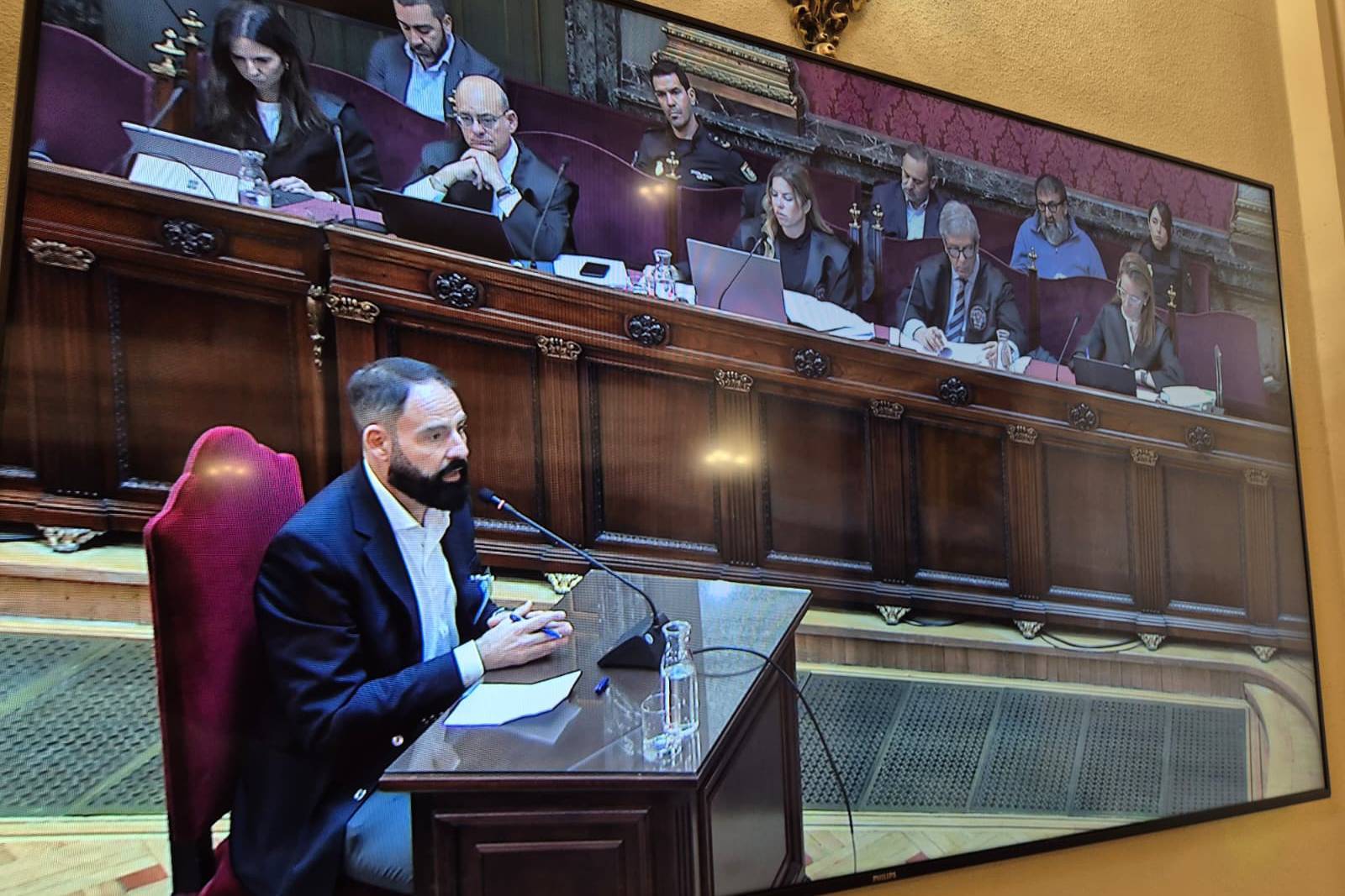 El ex gerente del PSOE Mariano Moreno, este miércoles en el juicio.