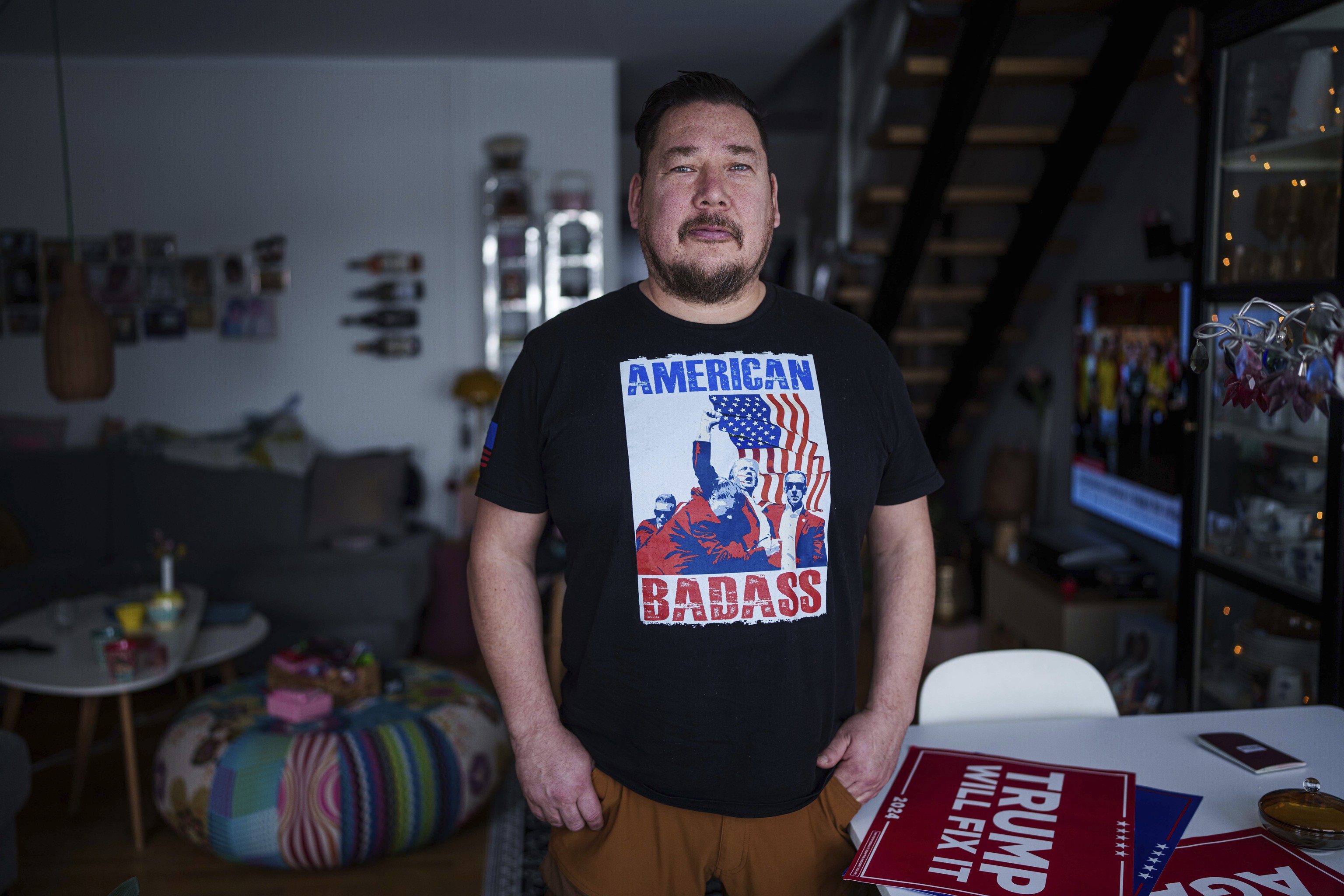 Jørgen Boassen, en su casa de Nuuk, capital de Groenlandia, en una imagen de 2025.