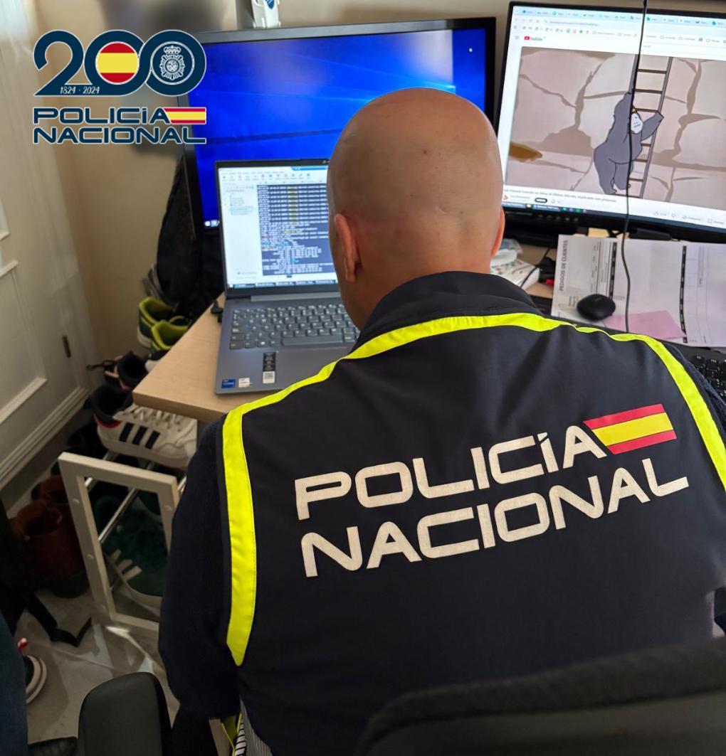 Imagen de la operación facilitada por la Policía Nacional.