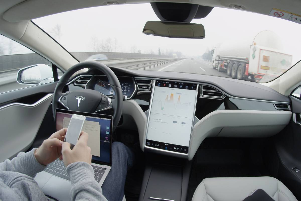 Vehículo automático de Tesla, en una imagen de archivo