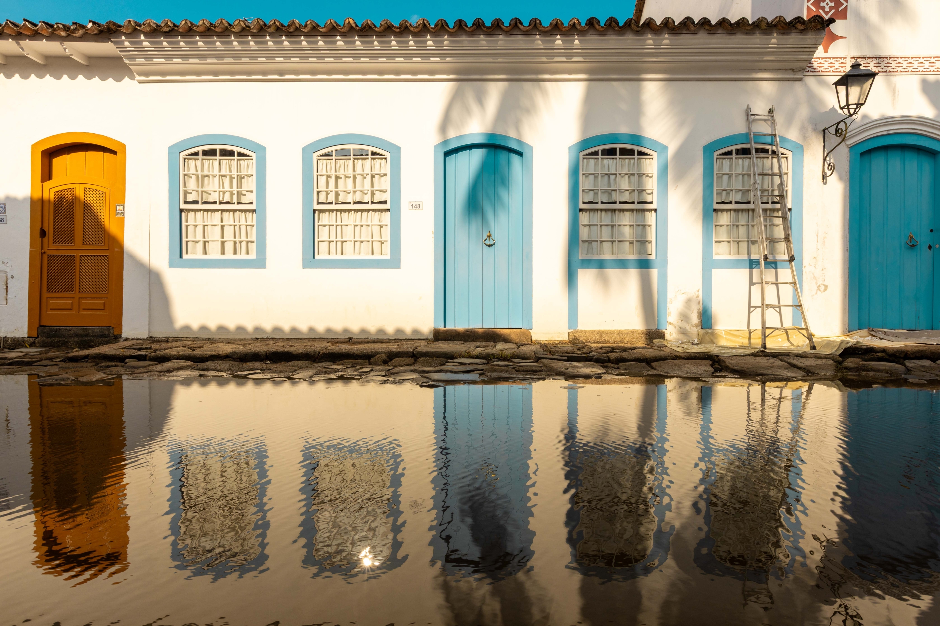 Una de las típicas casas coloniales.