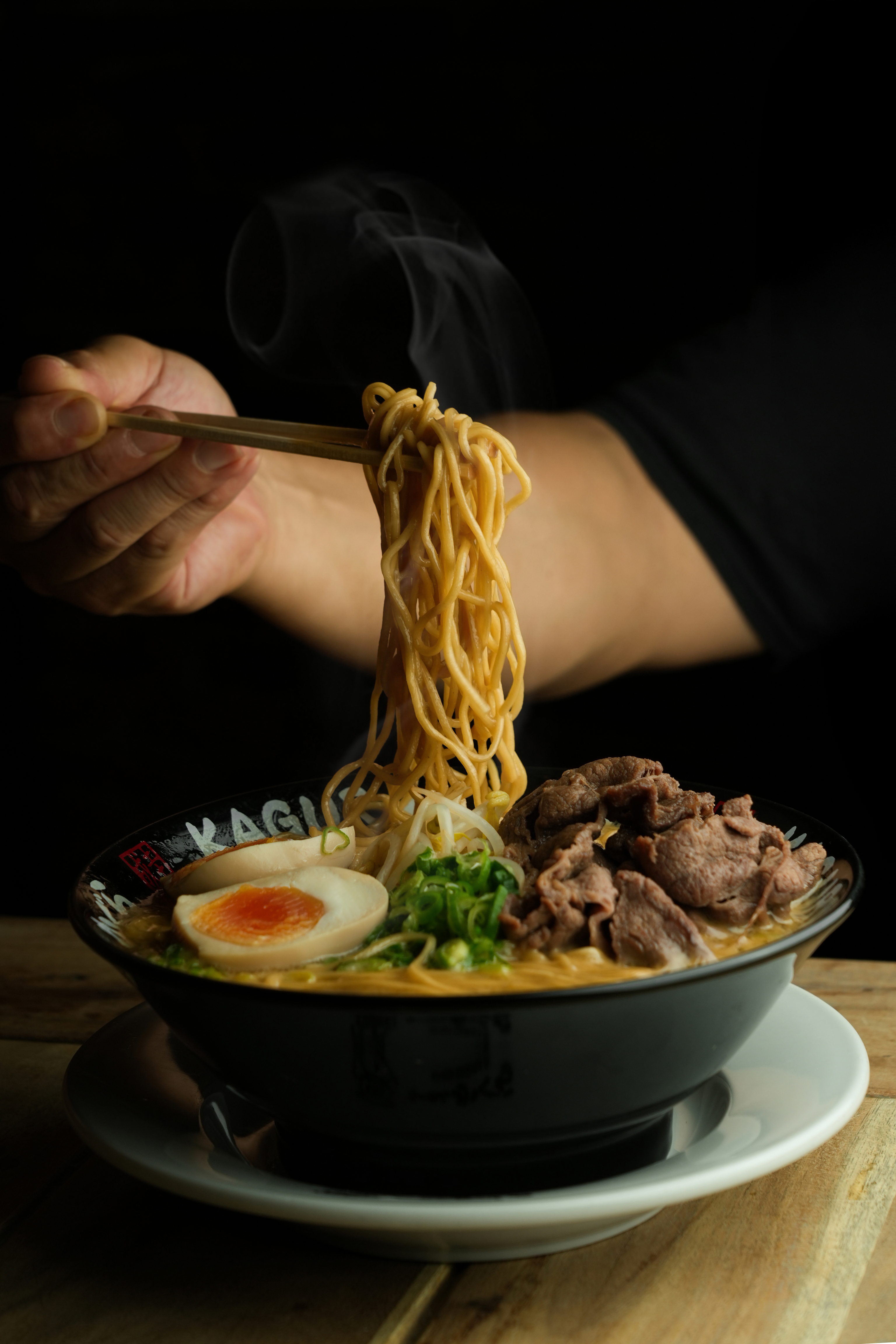 Ramen sukiyaki, en Ramen Kagura.