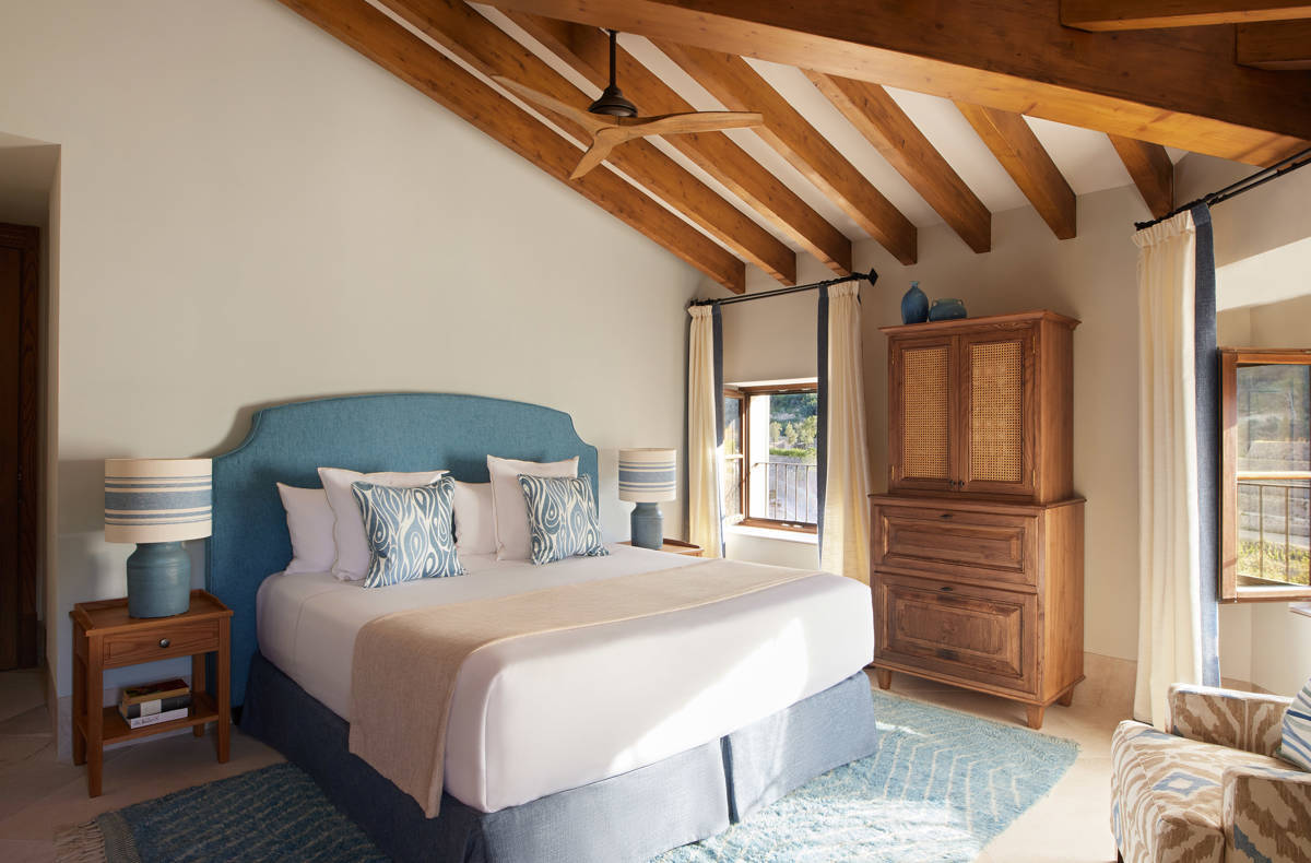 Una de las habitaciones de este exclusivo hotel.
