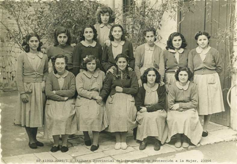 Grupo de internas de un centro del Patronato en Andalucía.