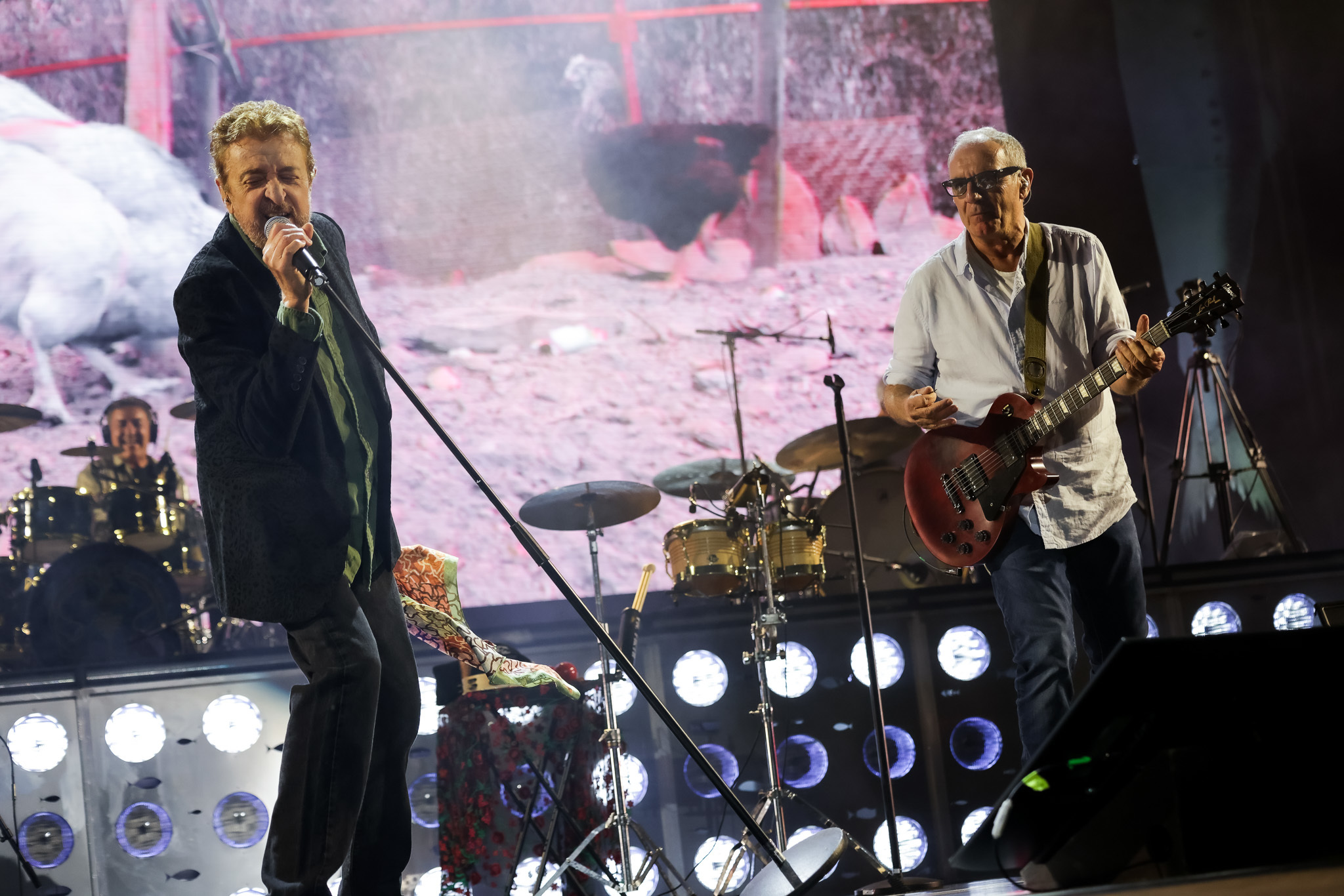 Manolo Garc�a y Quimi Portet, durante el concierto en Fuengirola.