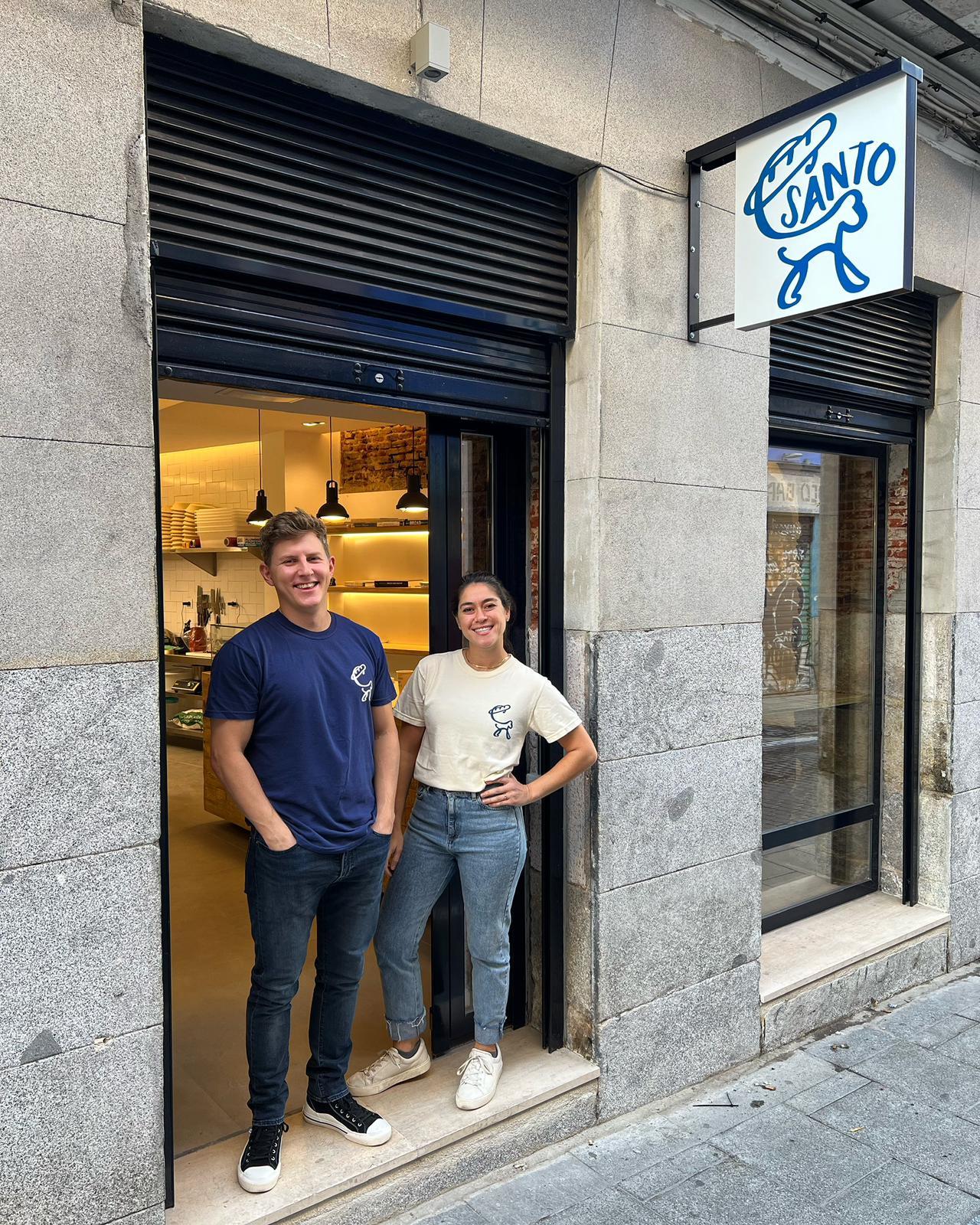 Los propietarios de Santo Bakehouse.