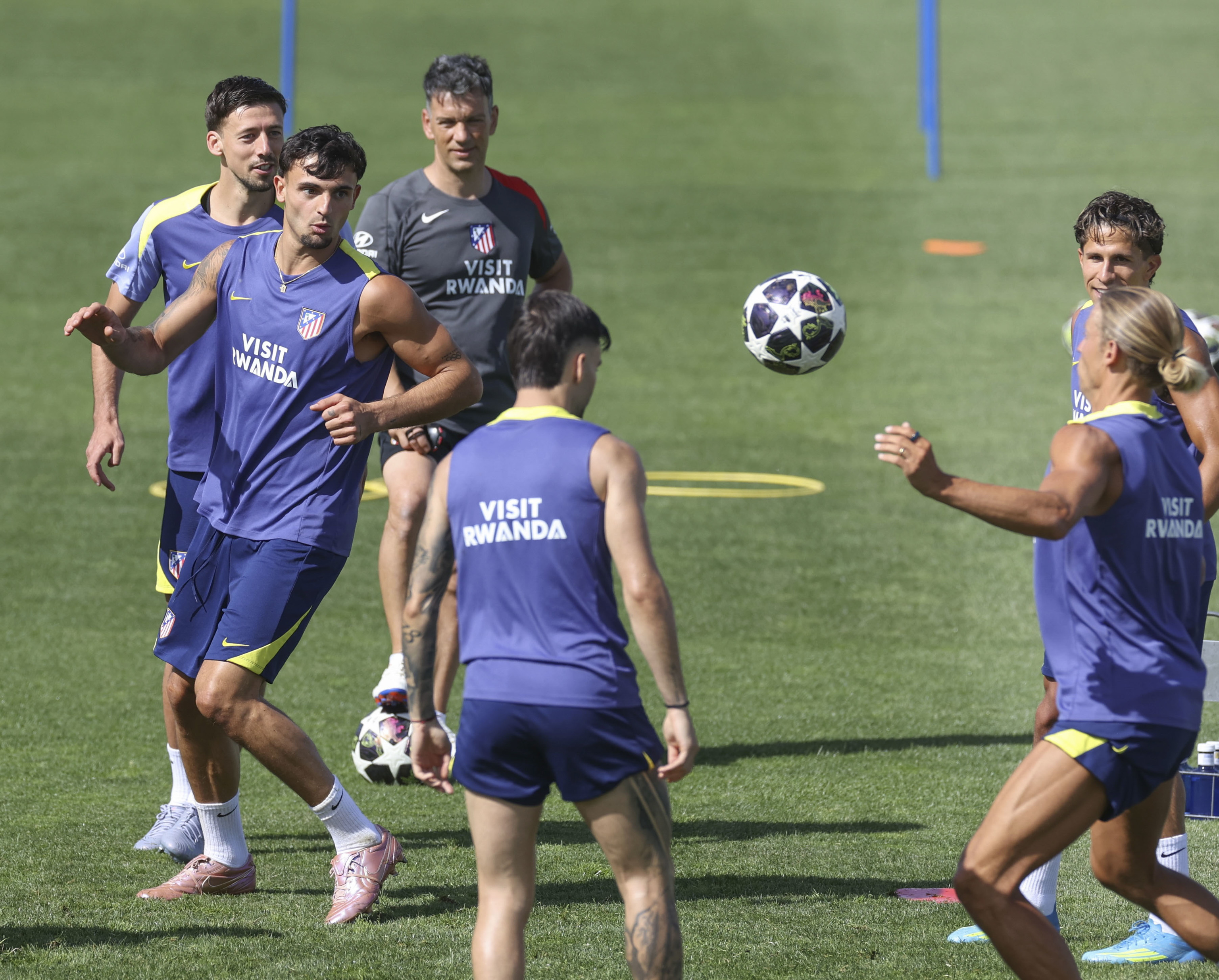 Entrenamiento del Atlético de Madrid en su media day.