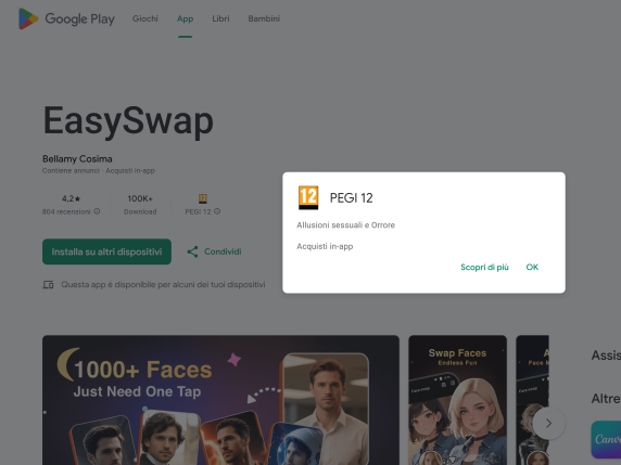 Captura de pantalla en Playstore