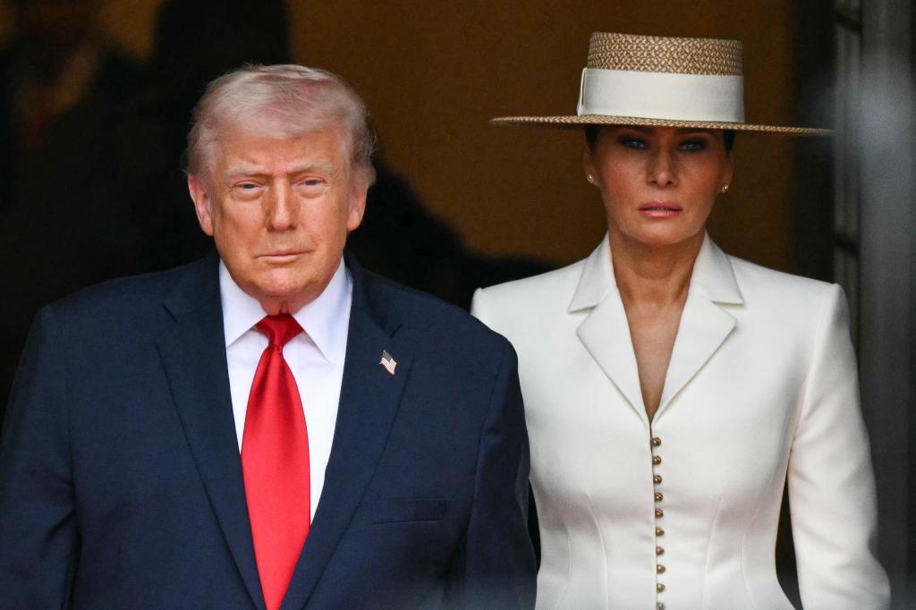 Donald y Melania Trump aguardan la llegada de los reyes.