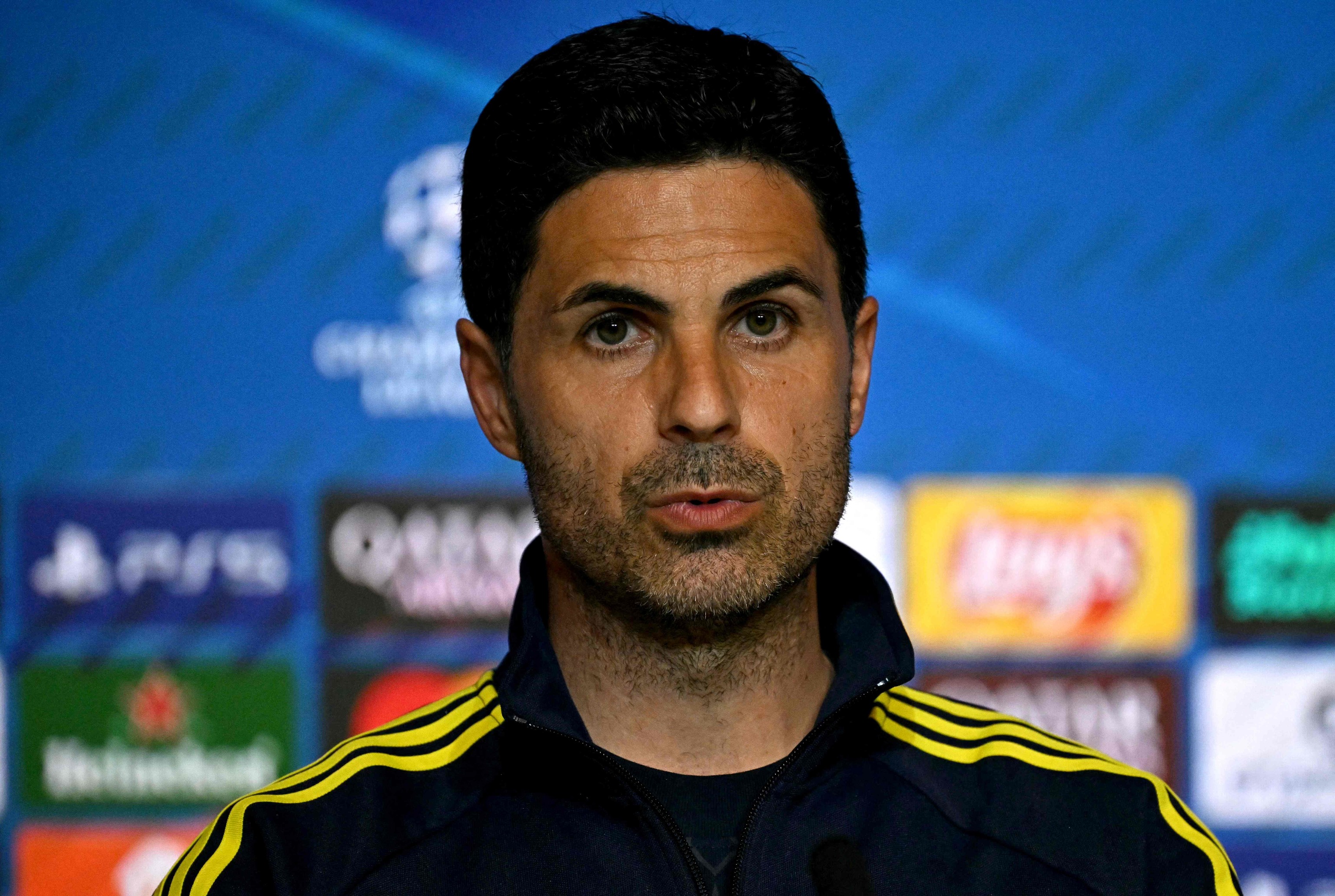 Arteta, en la rueda de prensa previa al duelo ante el Atl�tico.