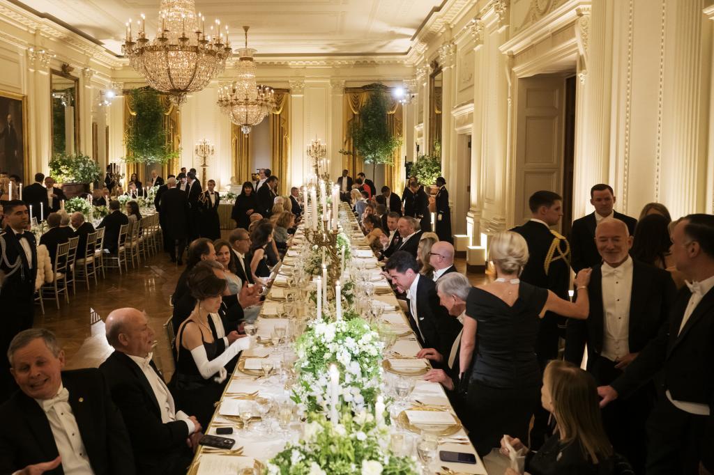 Imagen del comedor de gala de la Casa Blanca.