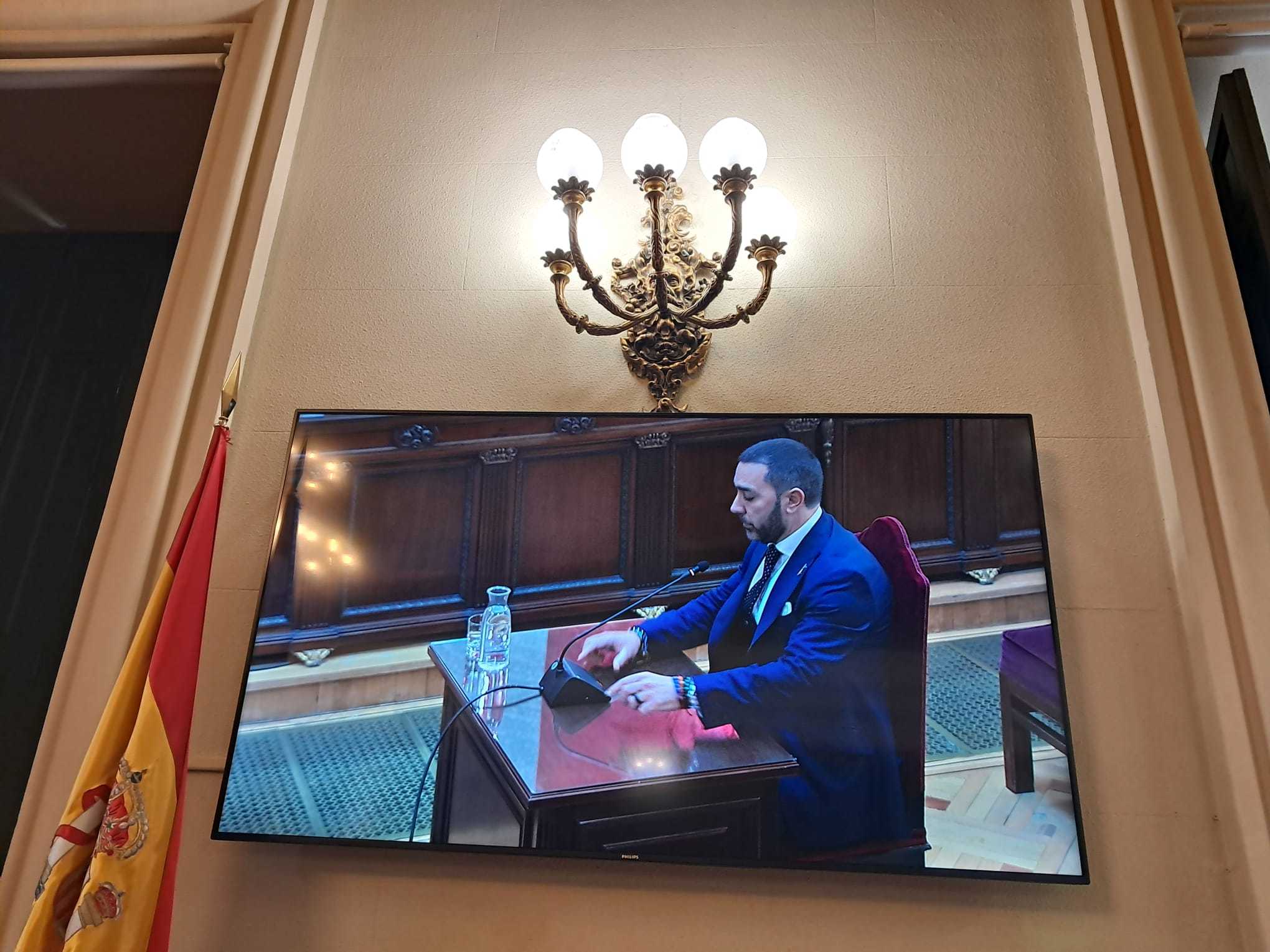 V�ctor de Aldama, durante su declaraci�n en el Supremo, este mi�rcoles.