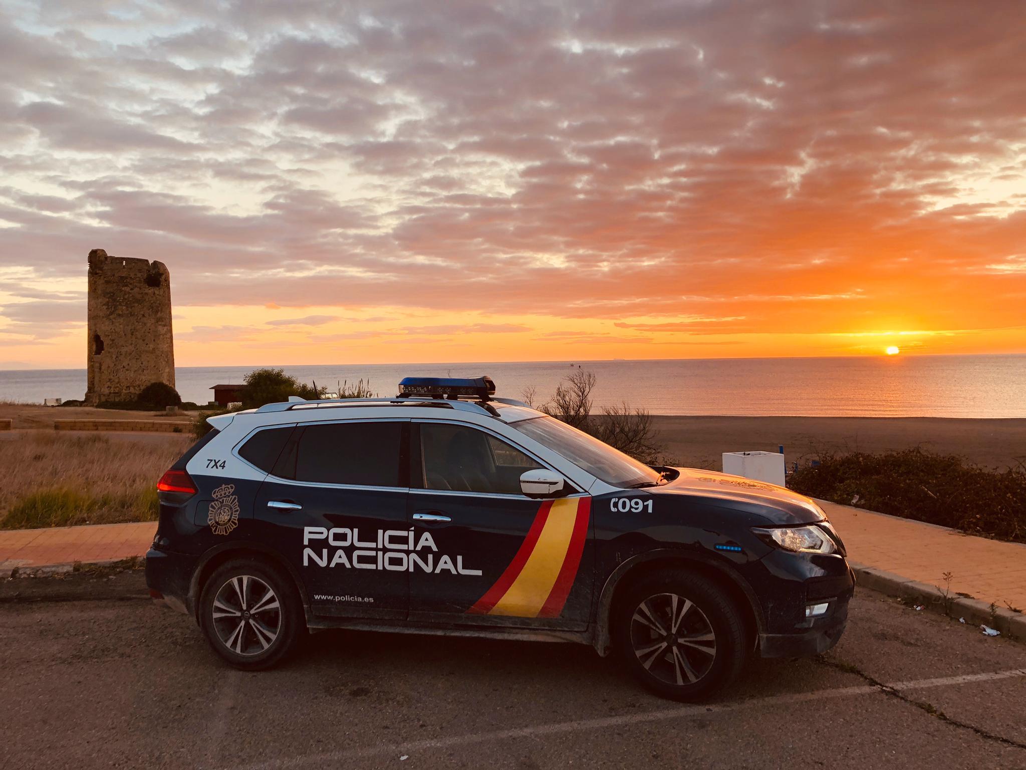 Un coche de la Polic�a Nacional.