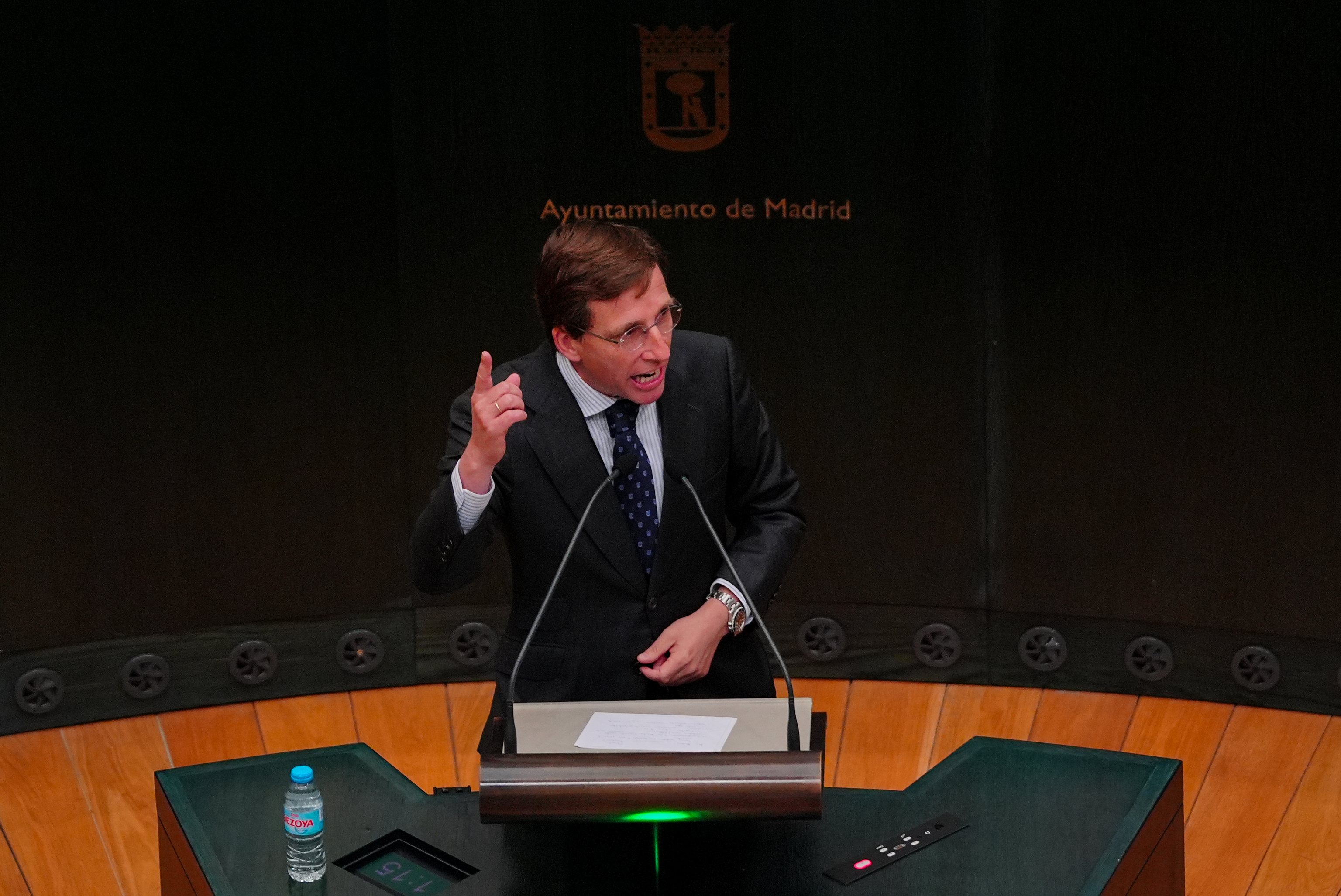 Almeida, durante el Pleno del Ayuntamiento.