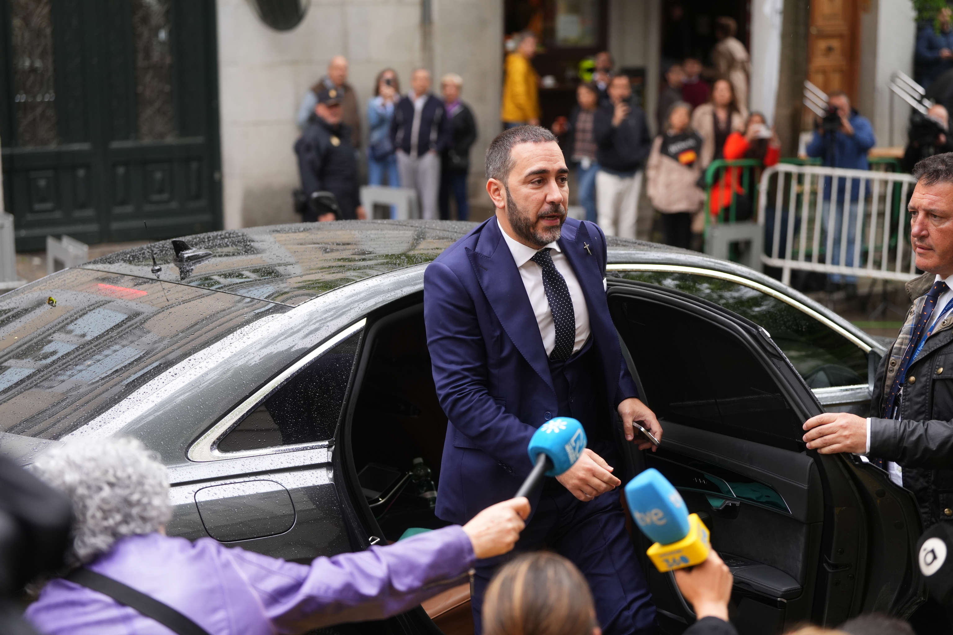 V�ctor de Aldama, a su llegada al Supremo.