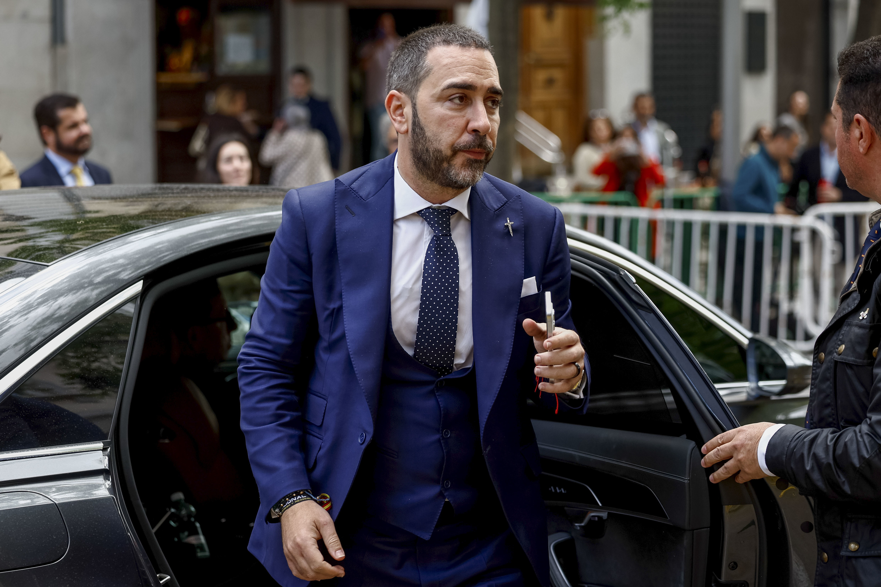 El empresario V�ctor de Aldama, a su llegada a la sede del Tribunal Supremo.