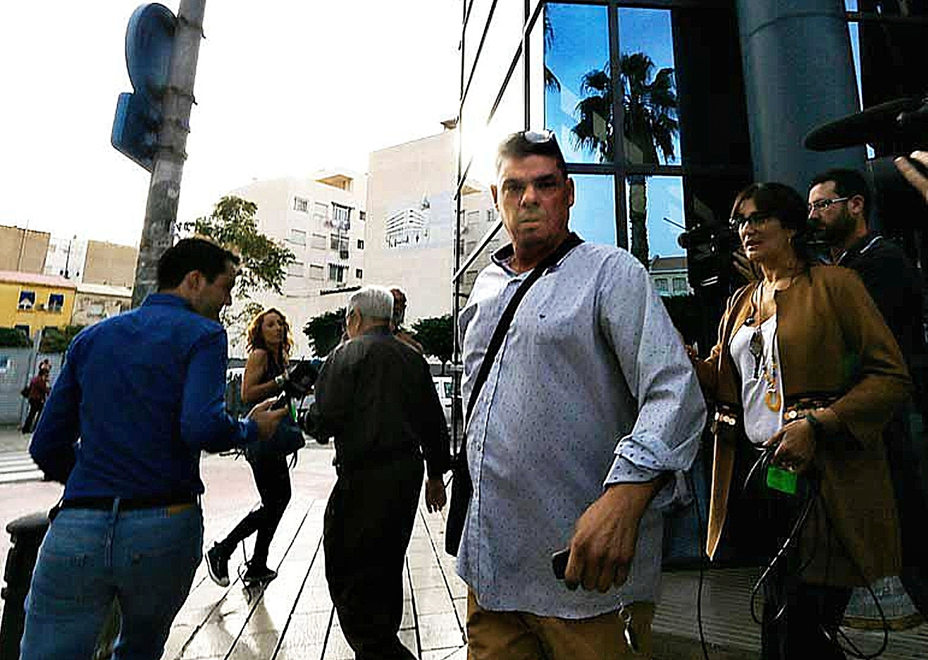 Jes�s Tavira el d�a en el que declar� como testigo por el crimen de la viuda de Vicente Sala.