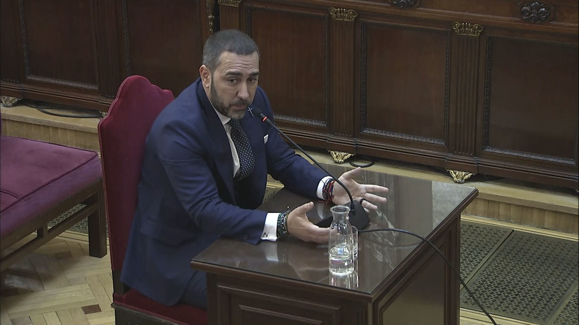 V�ctor de Aldama, ayer en su declaraci�n.