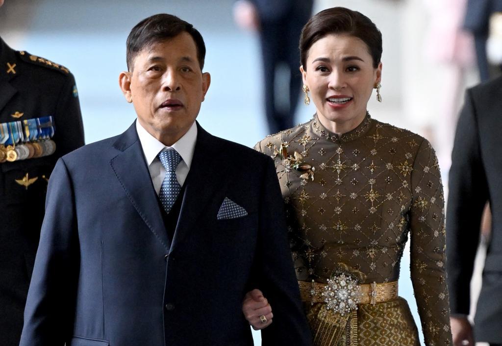 Los reyes Rama X y Suthida de Tailandia.