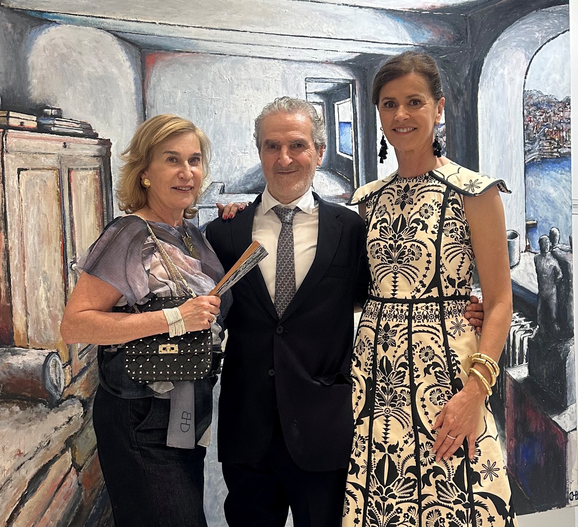Susana �lvarez, Eduardo Chillida Belzunce y Nuria March.