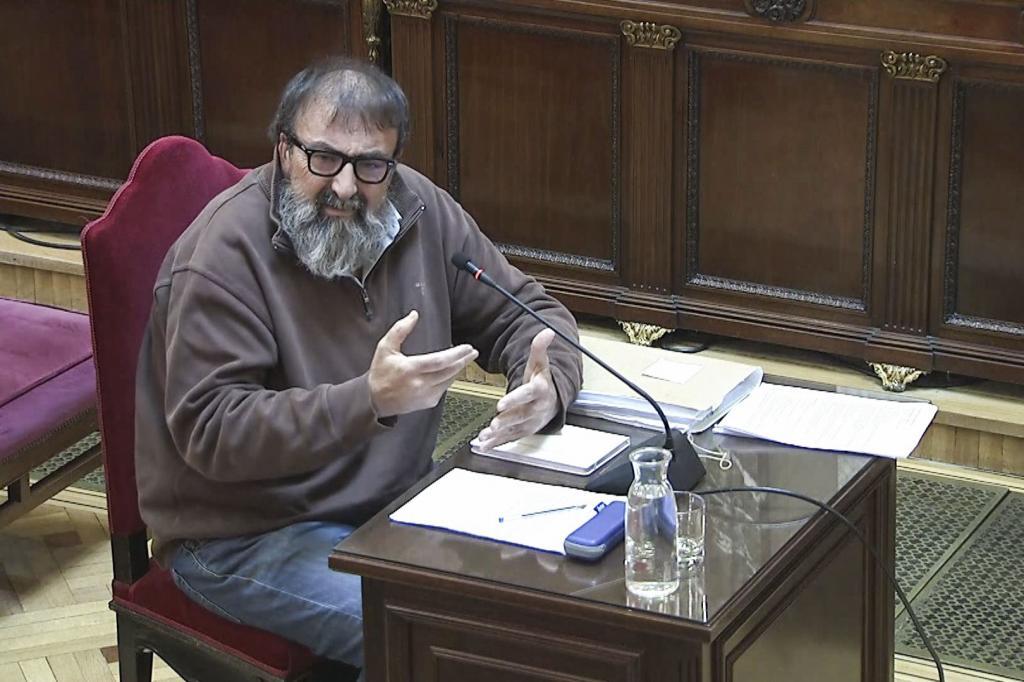 Koldo Garc�a, este jueves, durante su declaraci�n en el Supremo.