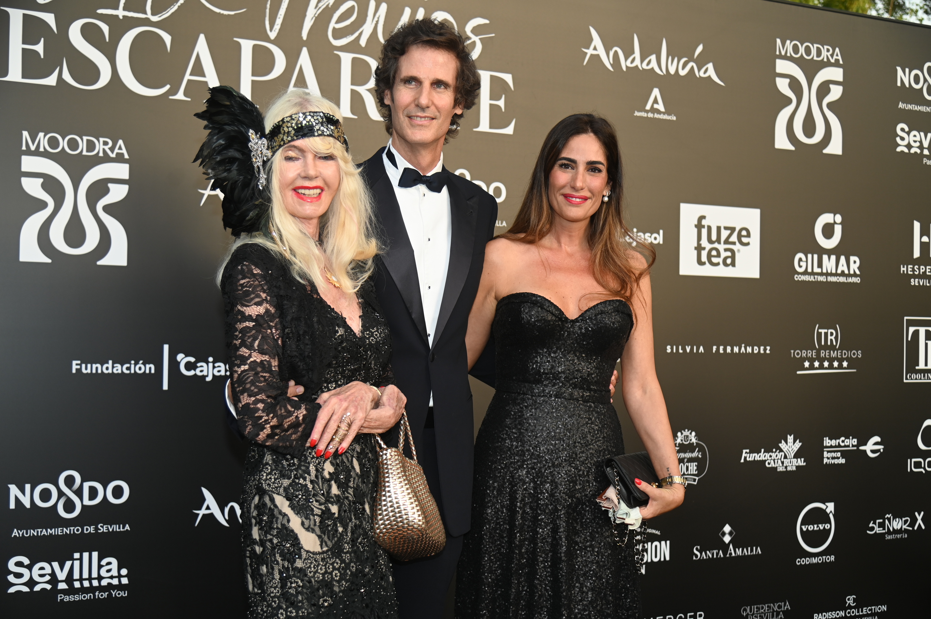 Gunilla junto a su hijo, Luis Ortiz y la mujer de este, Elisabet Dut�