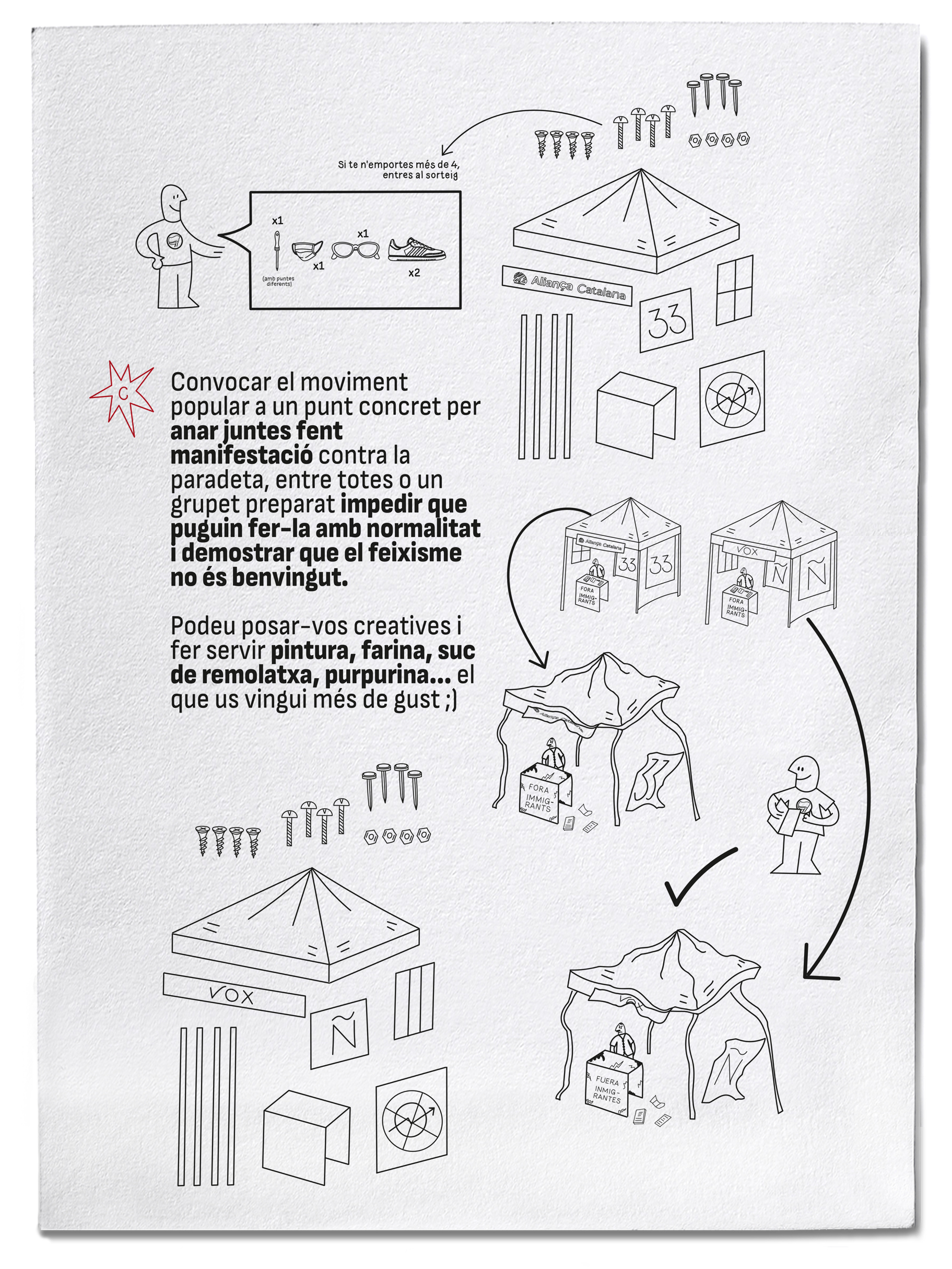 Arran publica un manual para boicotear actos de Vox y Aliança Catalana con instrucciones de sabotaje y confrontación — image 2