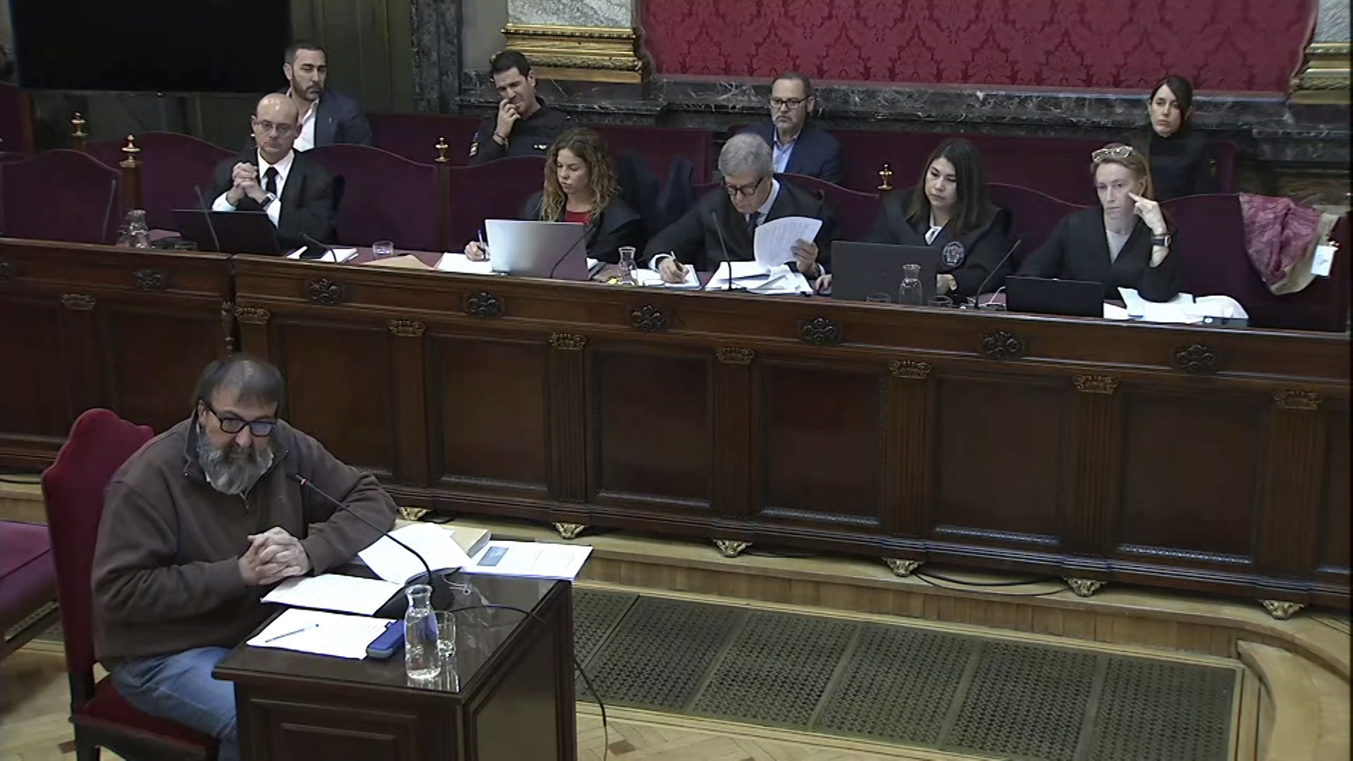 Koldo Garc�a durante su comparecencia ante el Tribunal Supremo.