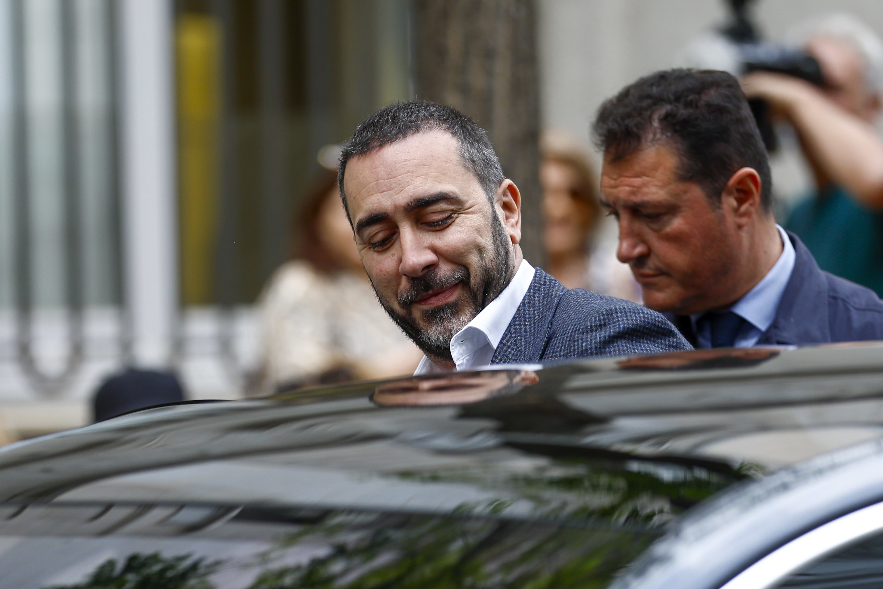 V�ctor de Aldama, a la entrada al Tribunal Supremo.