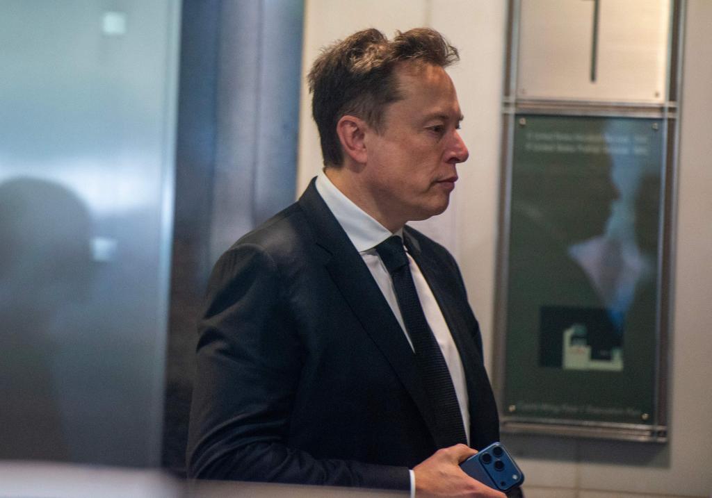 Elon Musk, a su llegada al tribunal para declarar