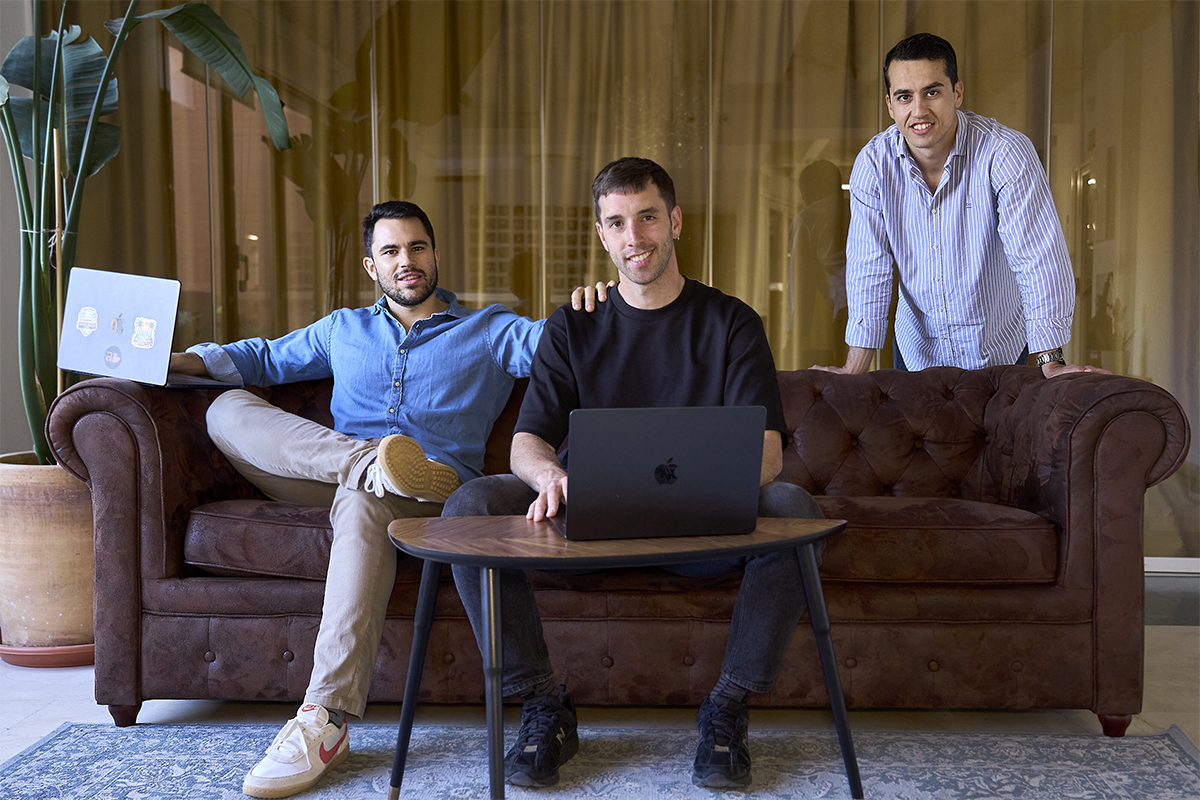 Los tres fundadores de Arca Digital: Adri�n Esteban, Sergio Rodrigues  y Gonzalo Concepci�n.