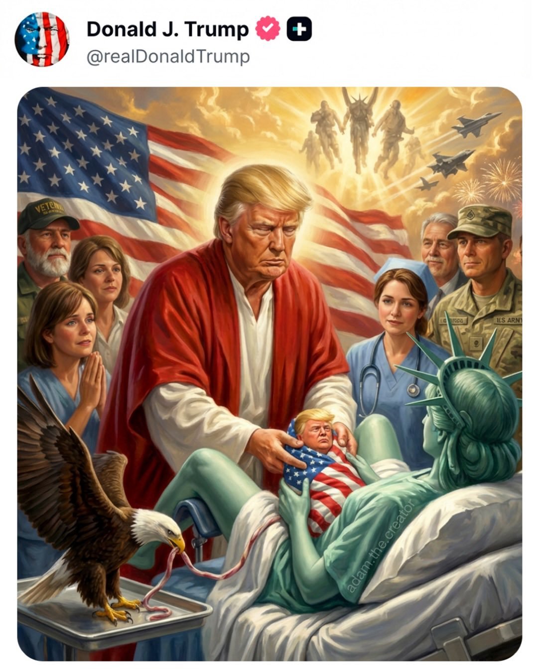 Imagen publicada por Trump