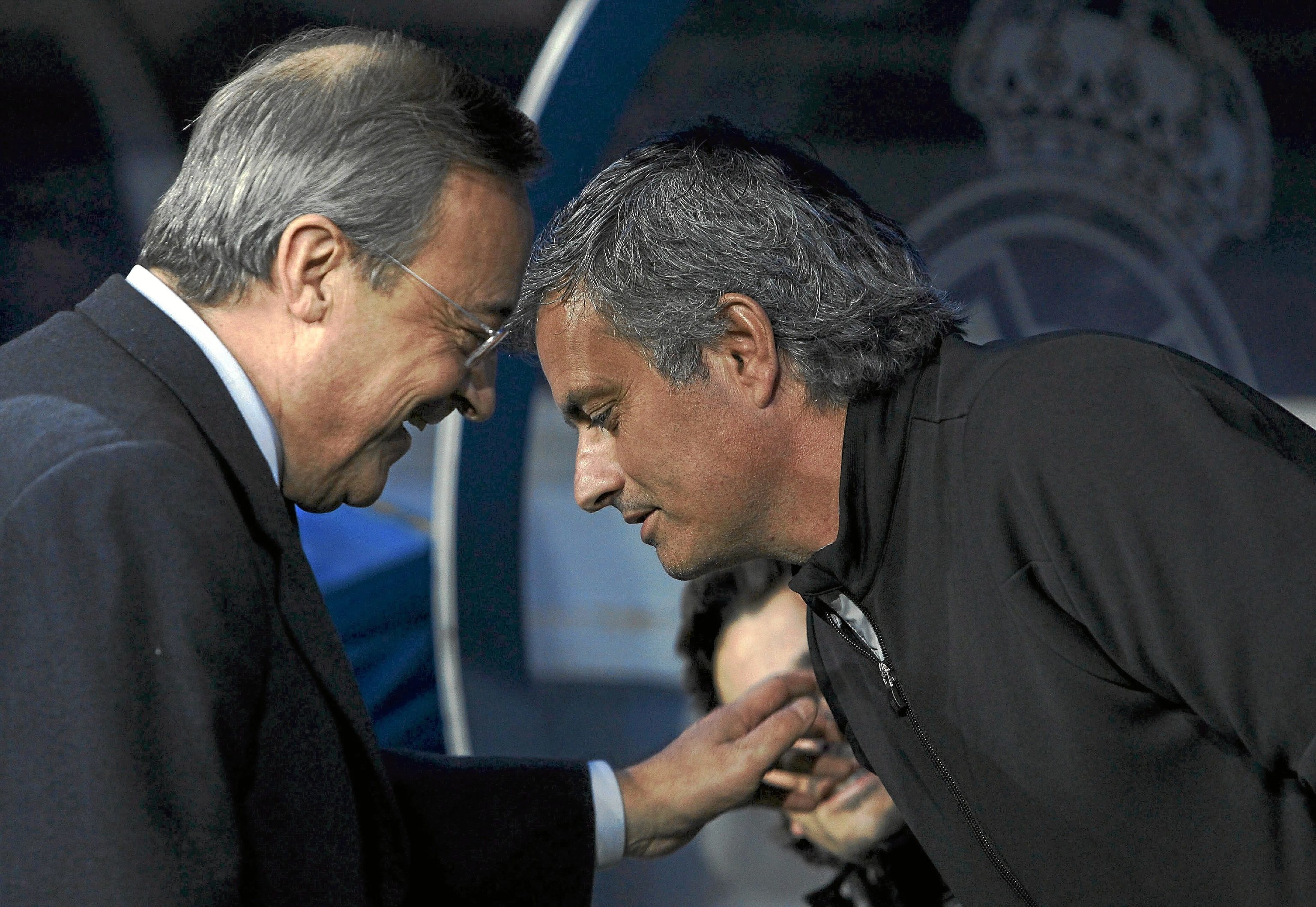 Florentino P�rez y Jos� Mourinho, en 2011.