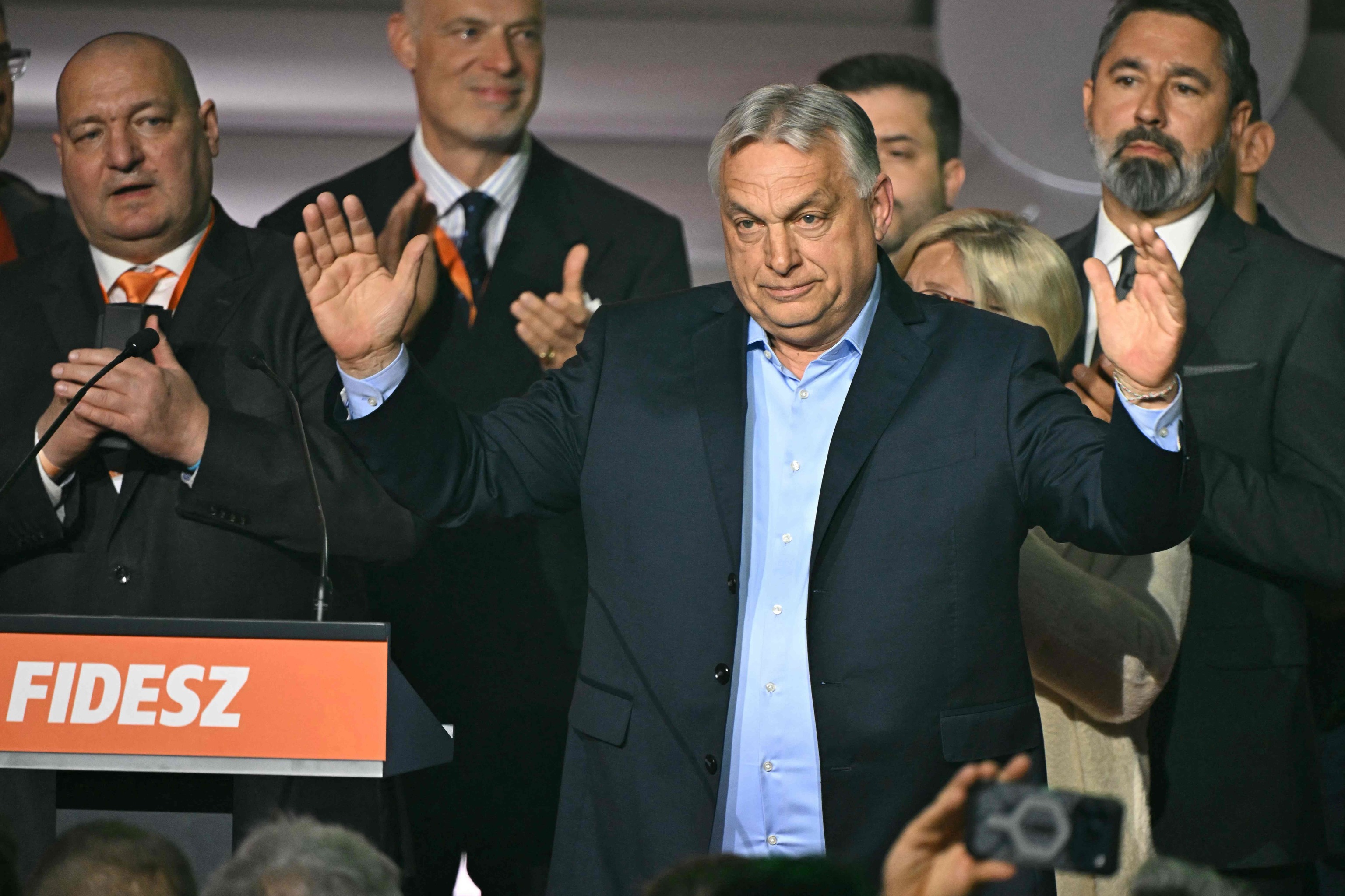 Viktor Orb�n tras perder las elecciones el pasado abril.