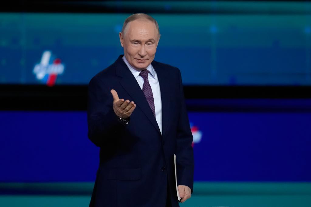 Putin, en un Congreso con empresarios el 26 de marzo.