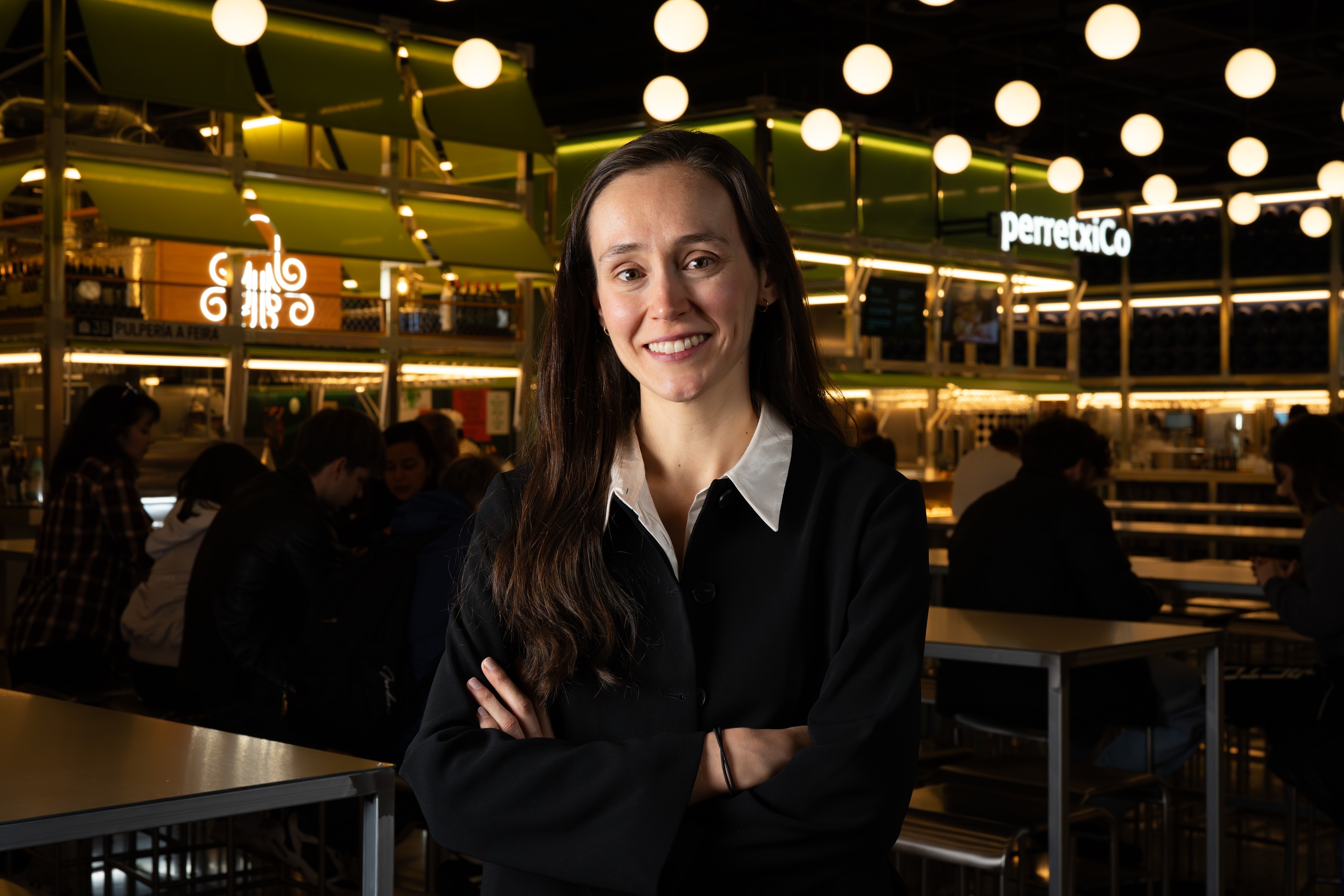 Inés de Marichalar en el Bernabéu Market.