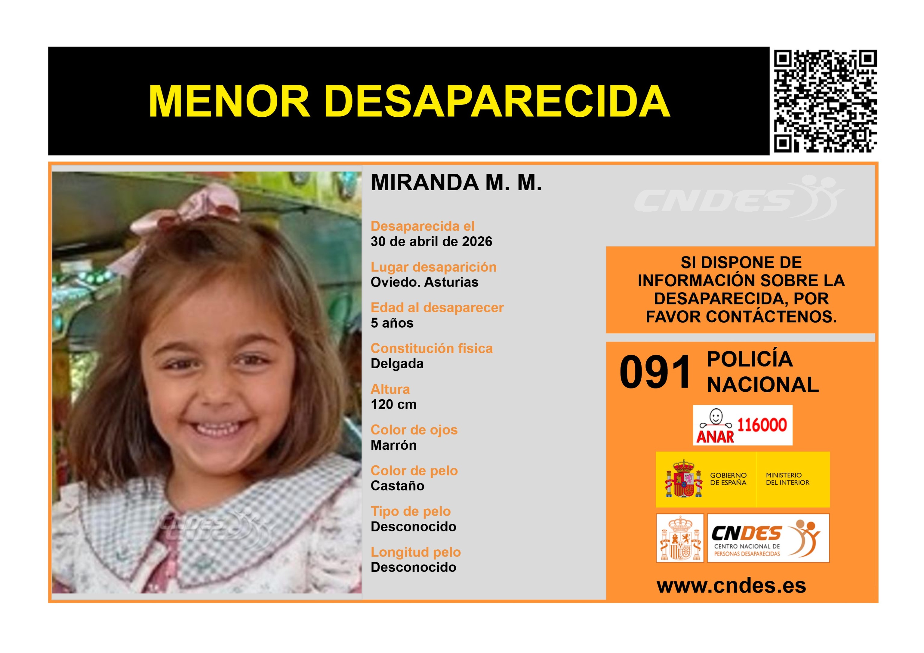 Cartel de la ni�a desaparecida.
