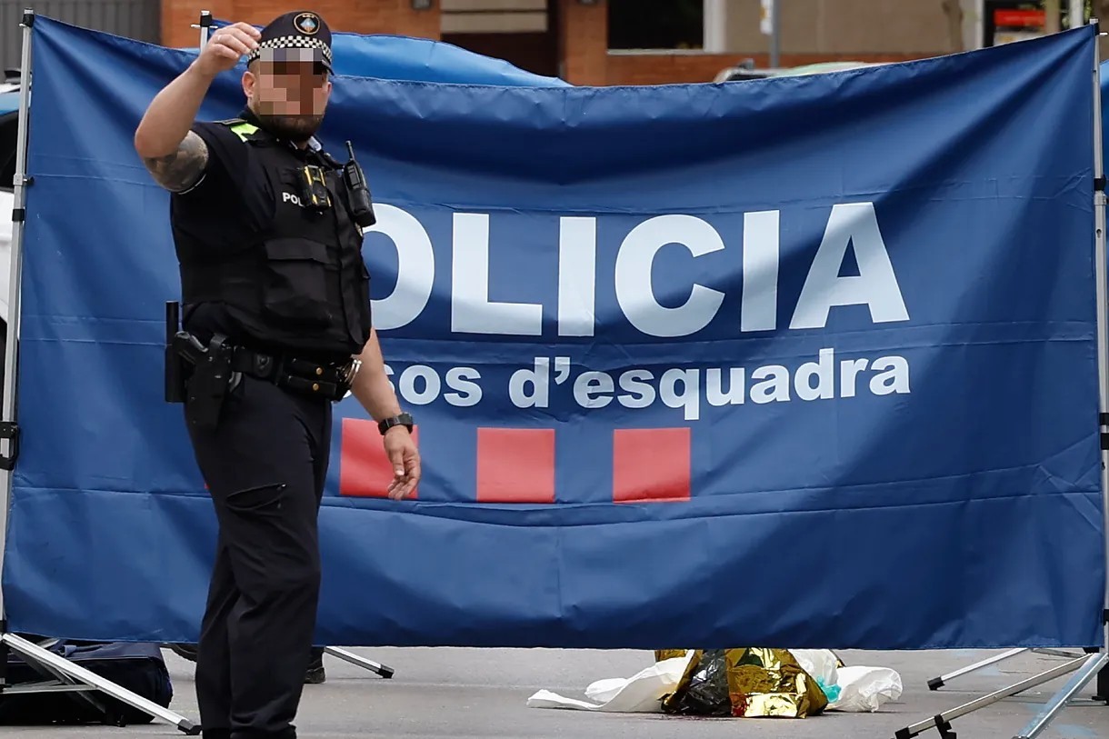 Los Mossos en Esplugues este fin de semana tras el ataque