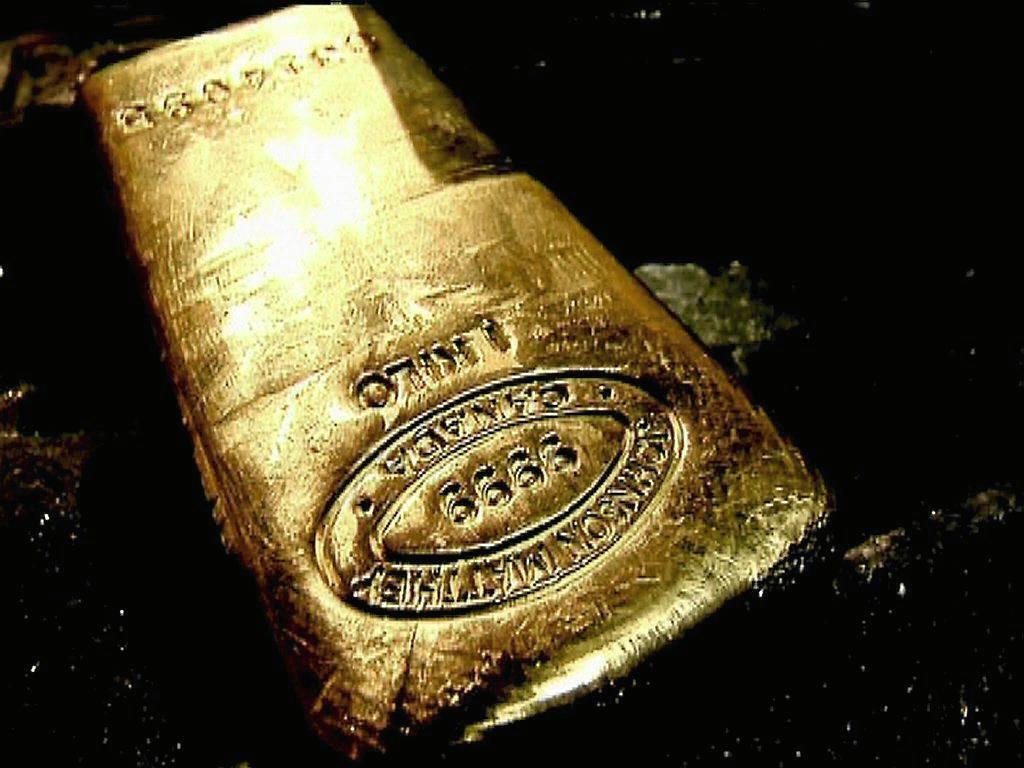 Un lingote de oro.