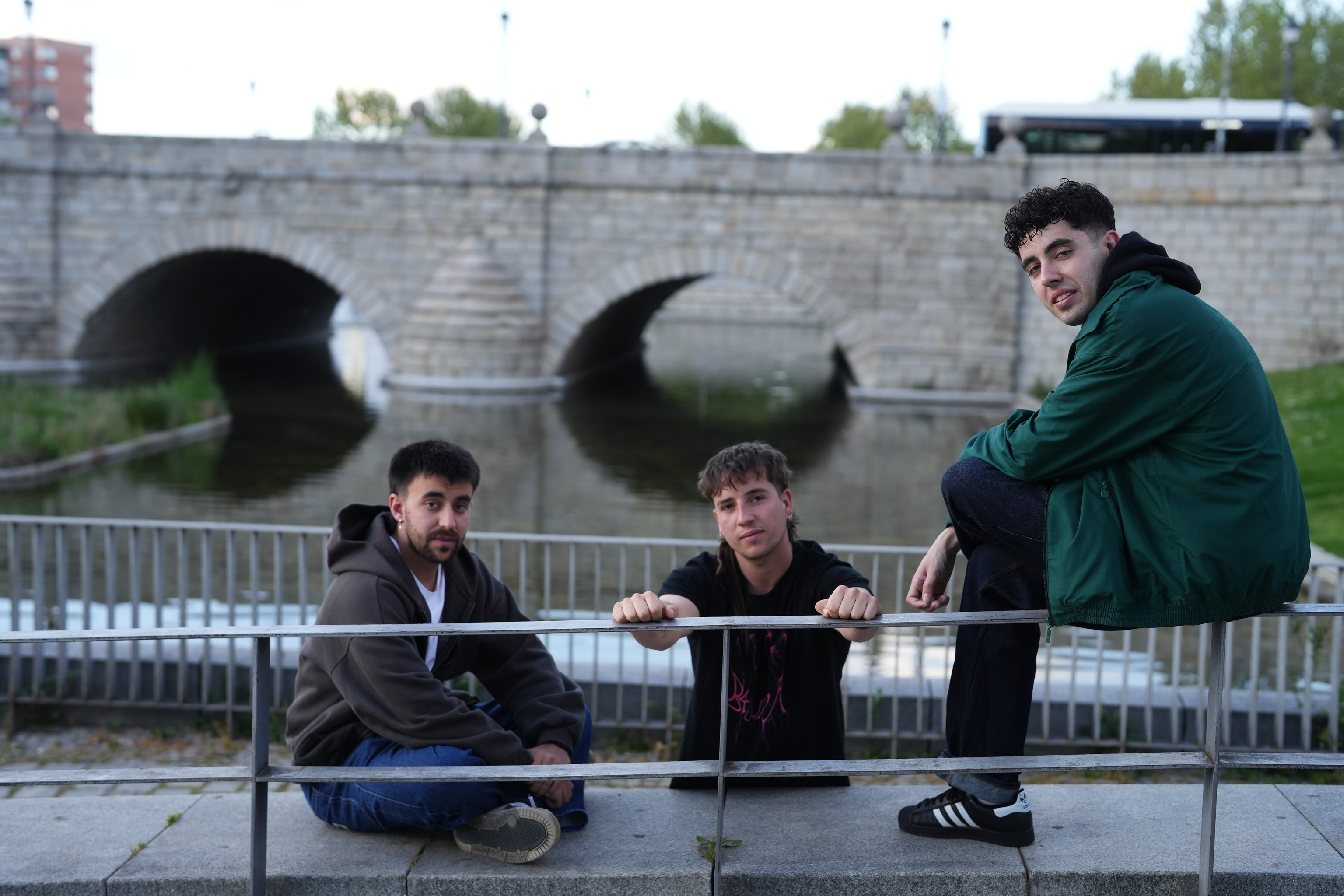 Los Sanguijuelas, junto al Manzares, en Madrid R�o.