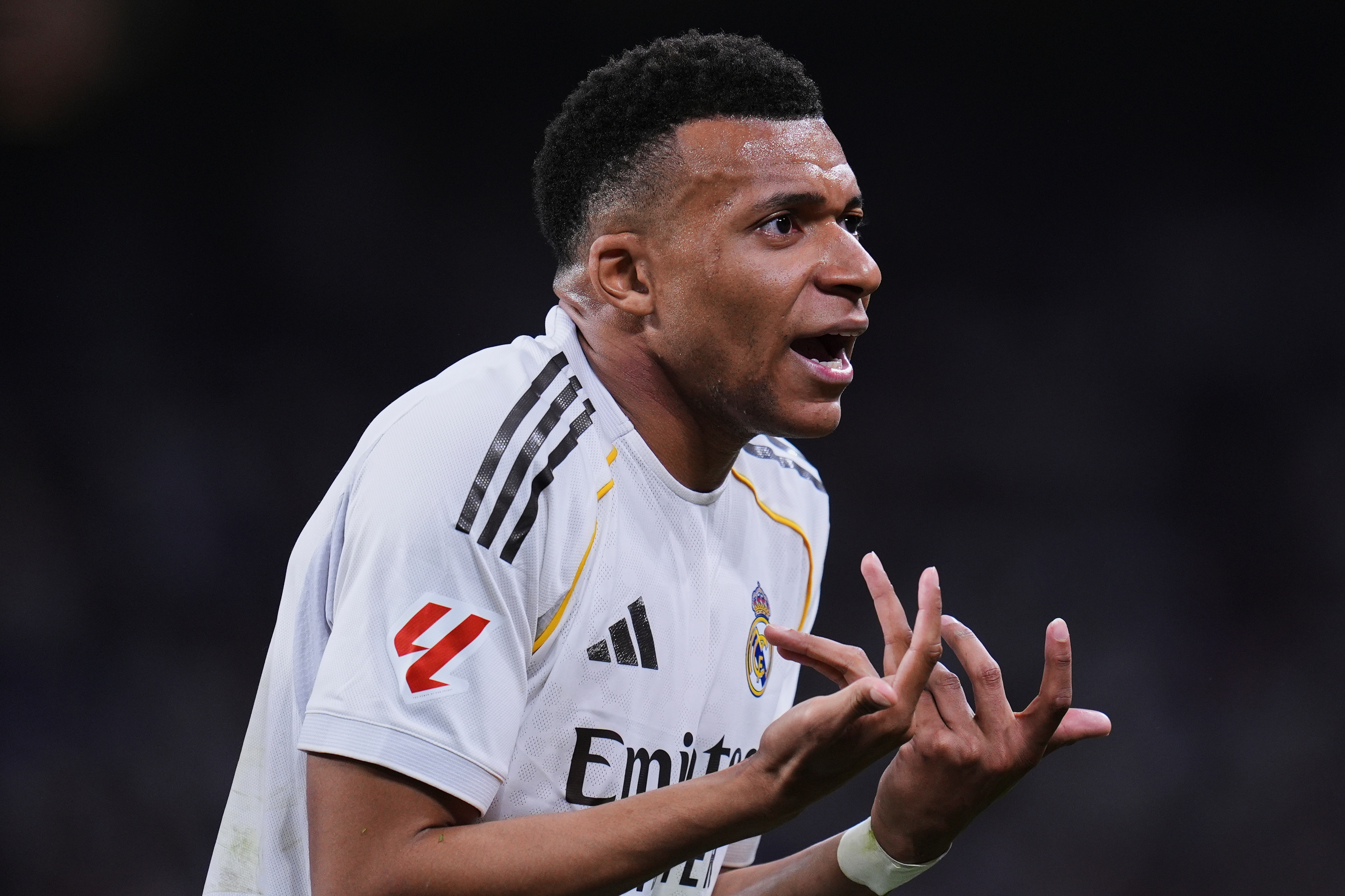 Kylian Mbapp� del Real Madrid durante el partido contra Girona